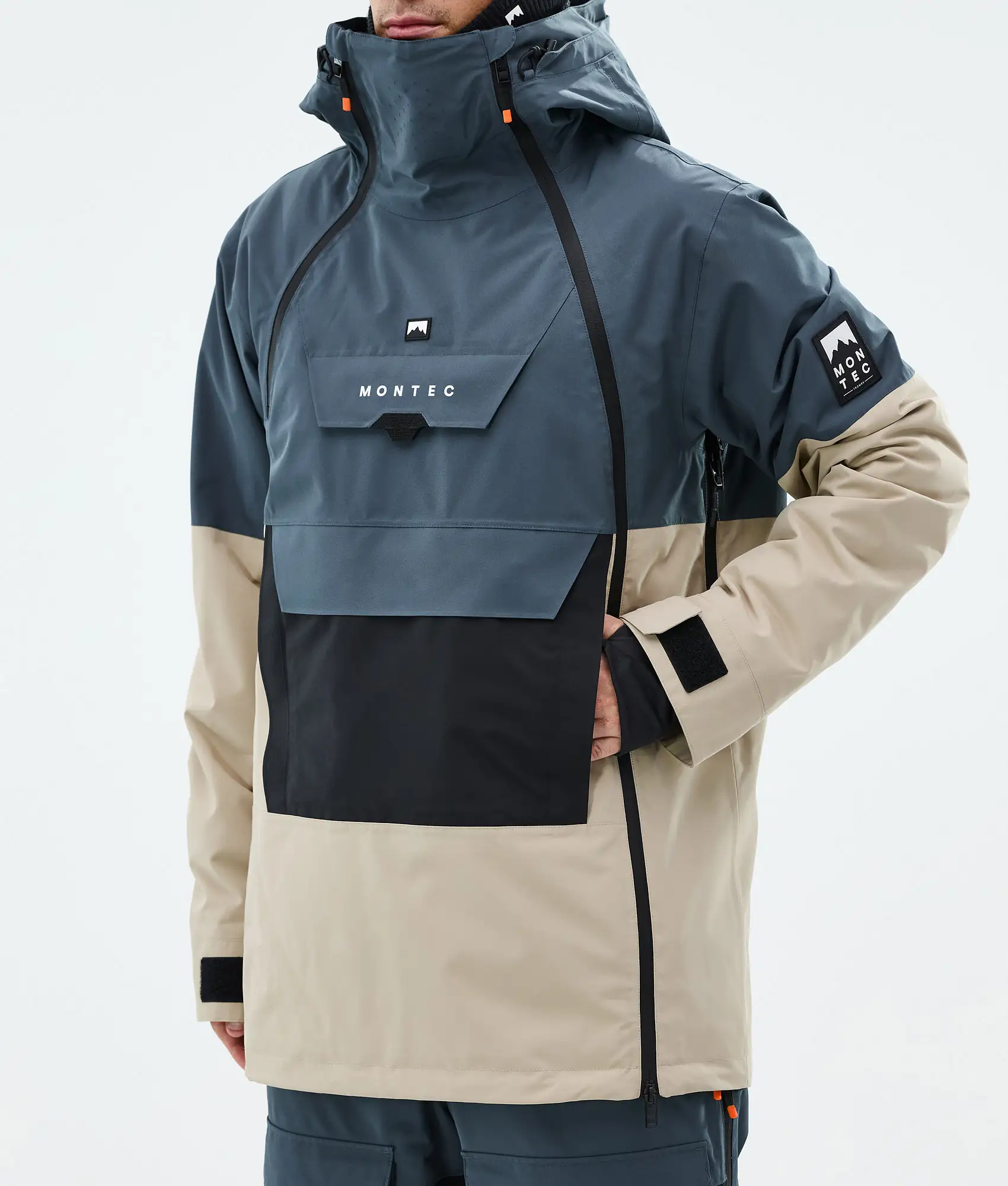 Doom Ski Jacket Men Metal Blue/Black/Sand