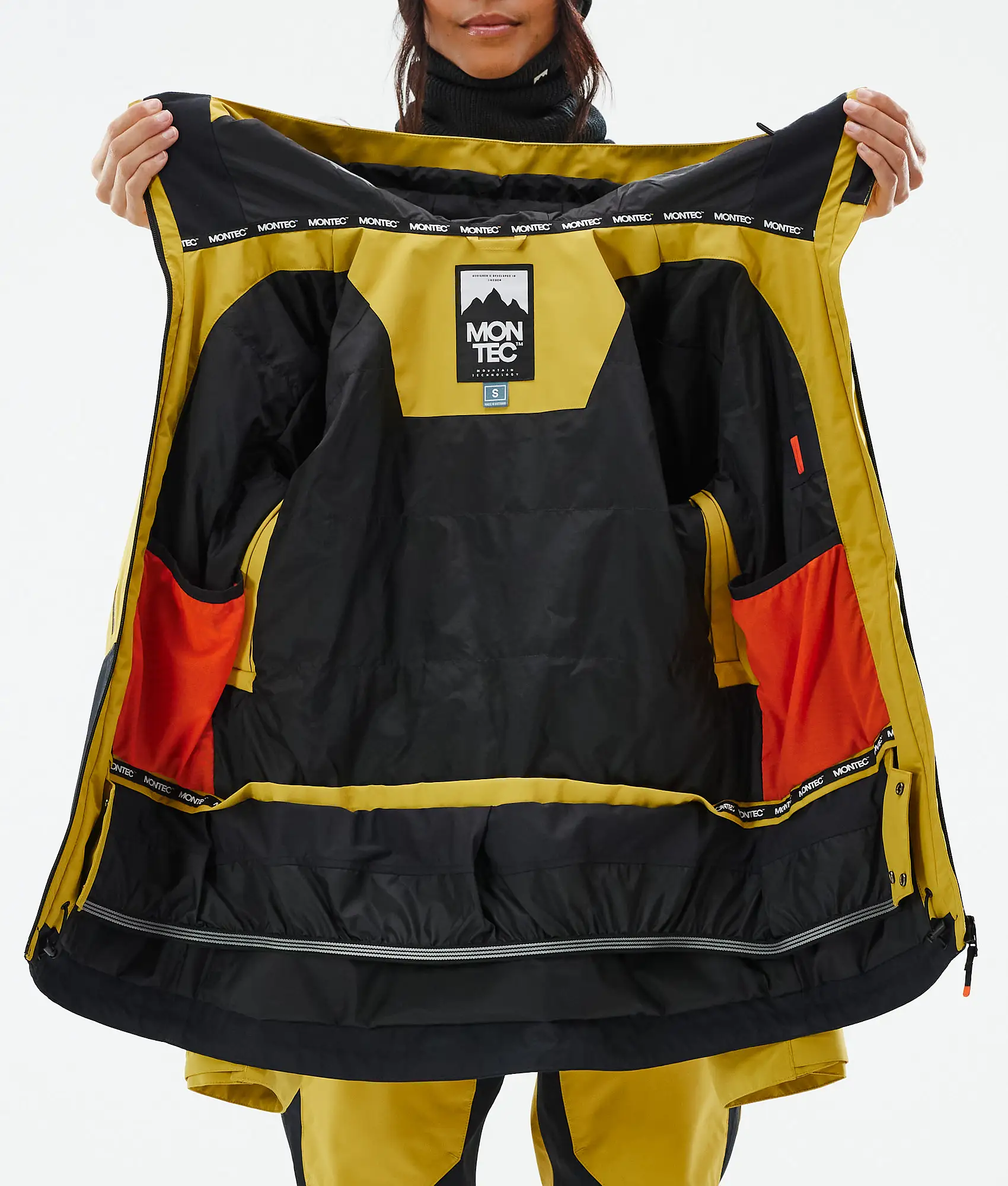 Moss W Snowboard Jacket Women Yellow/Black Renewed