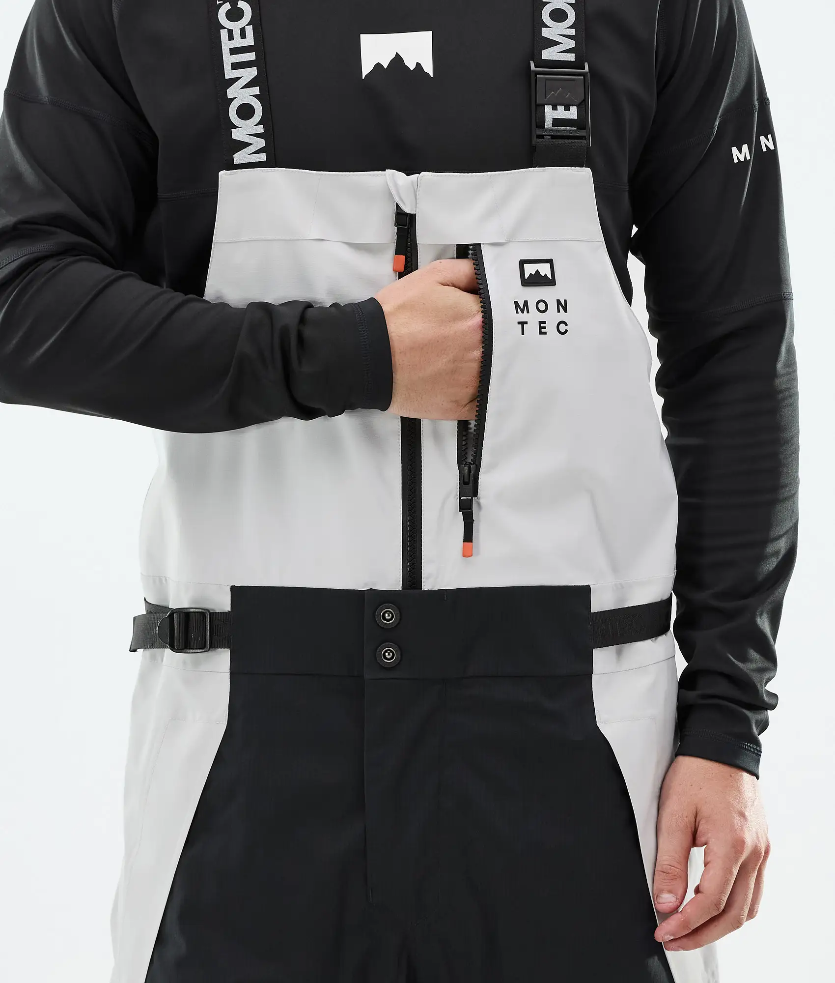 Dozer Ski Pants Men Light Grey/Black