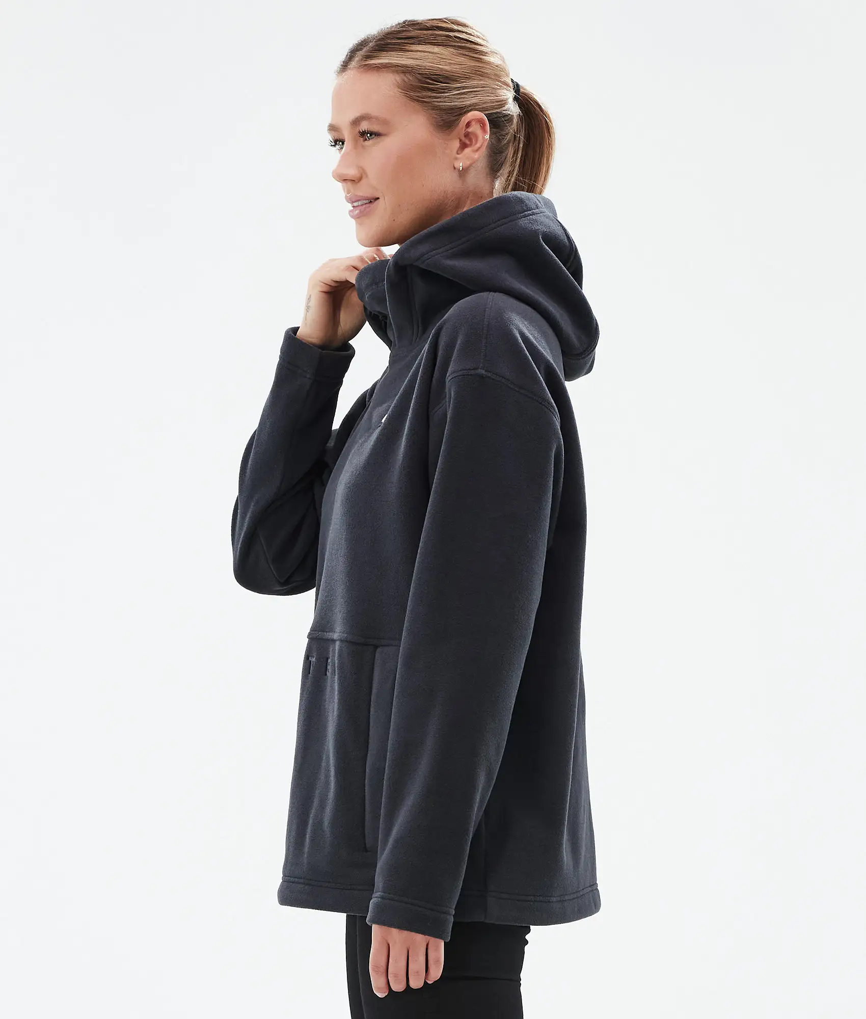 Delta W Fleece Hoodie Women Black