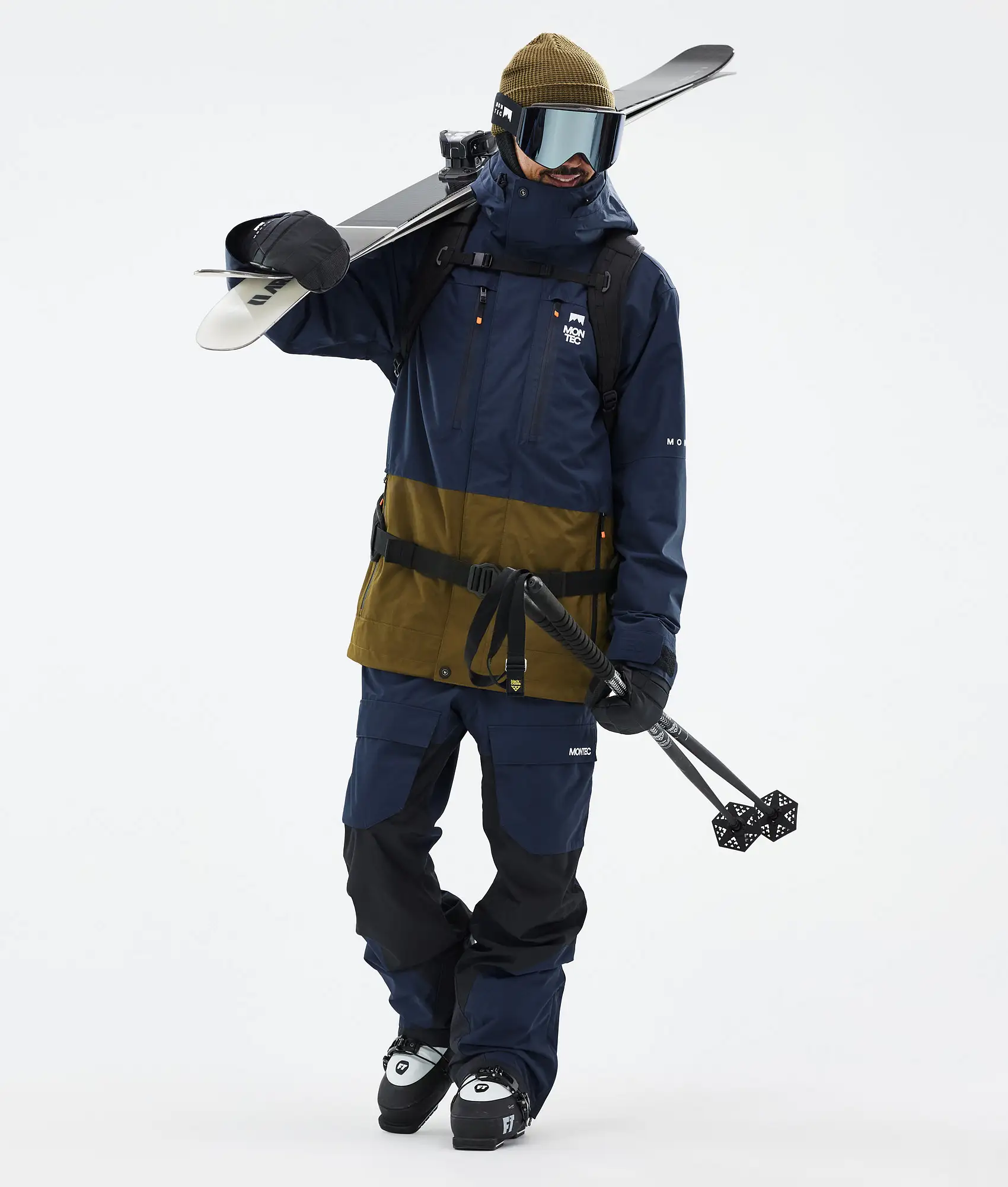Fawk Ski Jacket Men Dark Blue/Fatigue