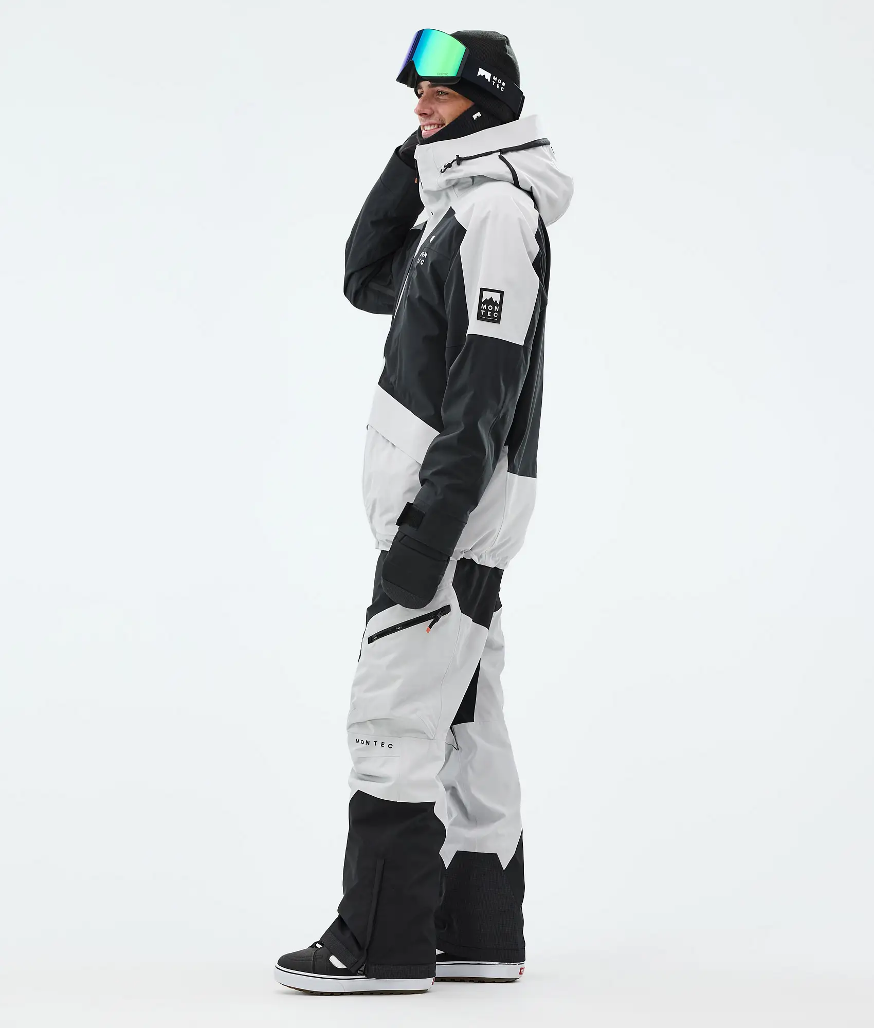 Morpheus Snowboard Jacket Men Light Grey/Black