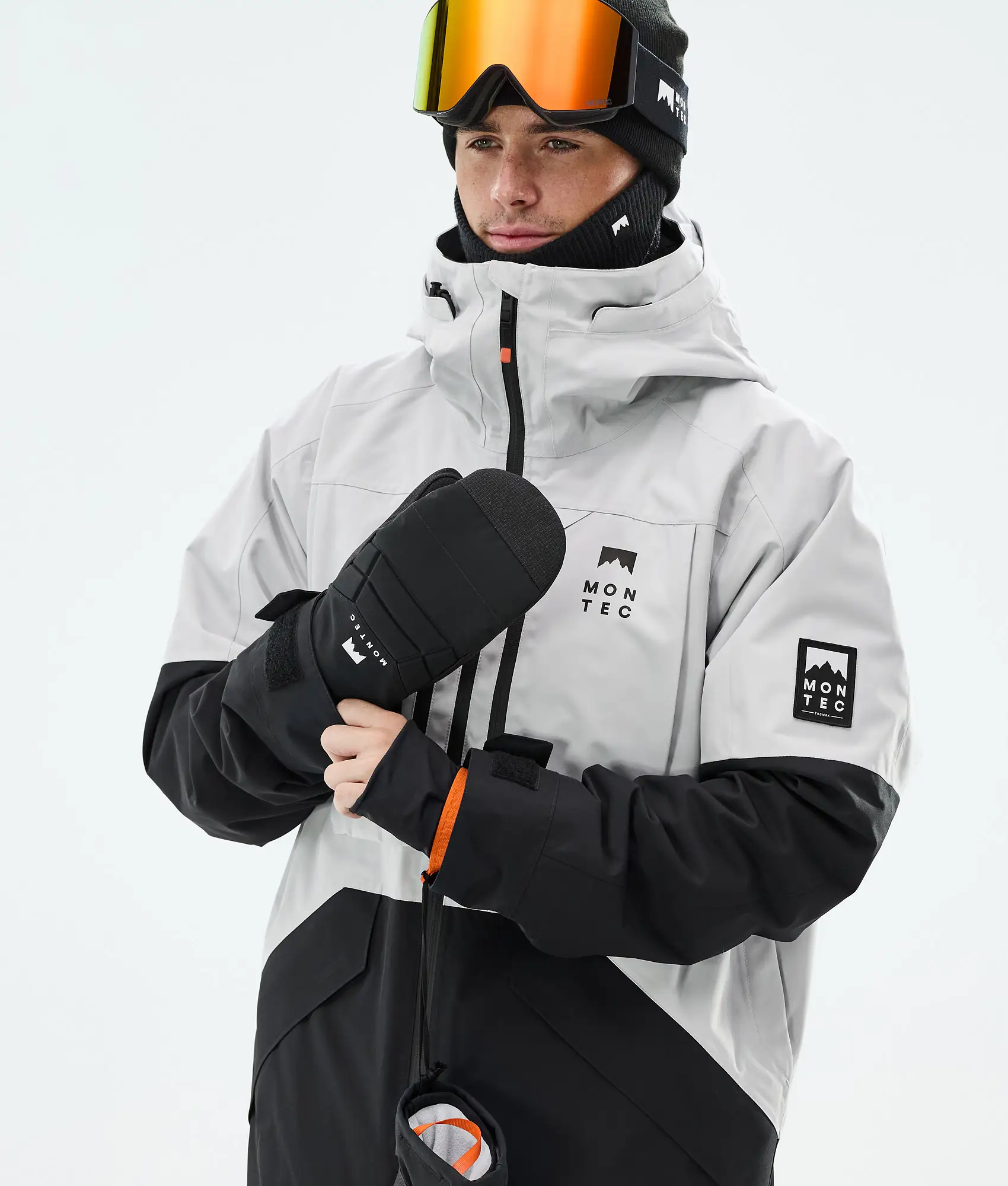Arch Snowboard Jacket Men Light Grey/Black