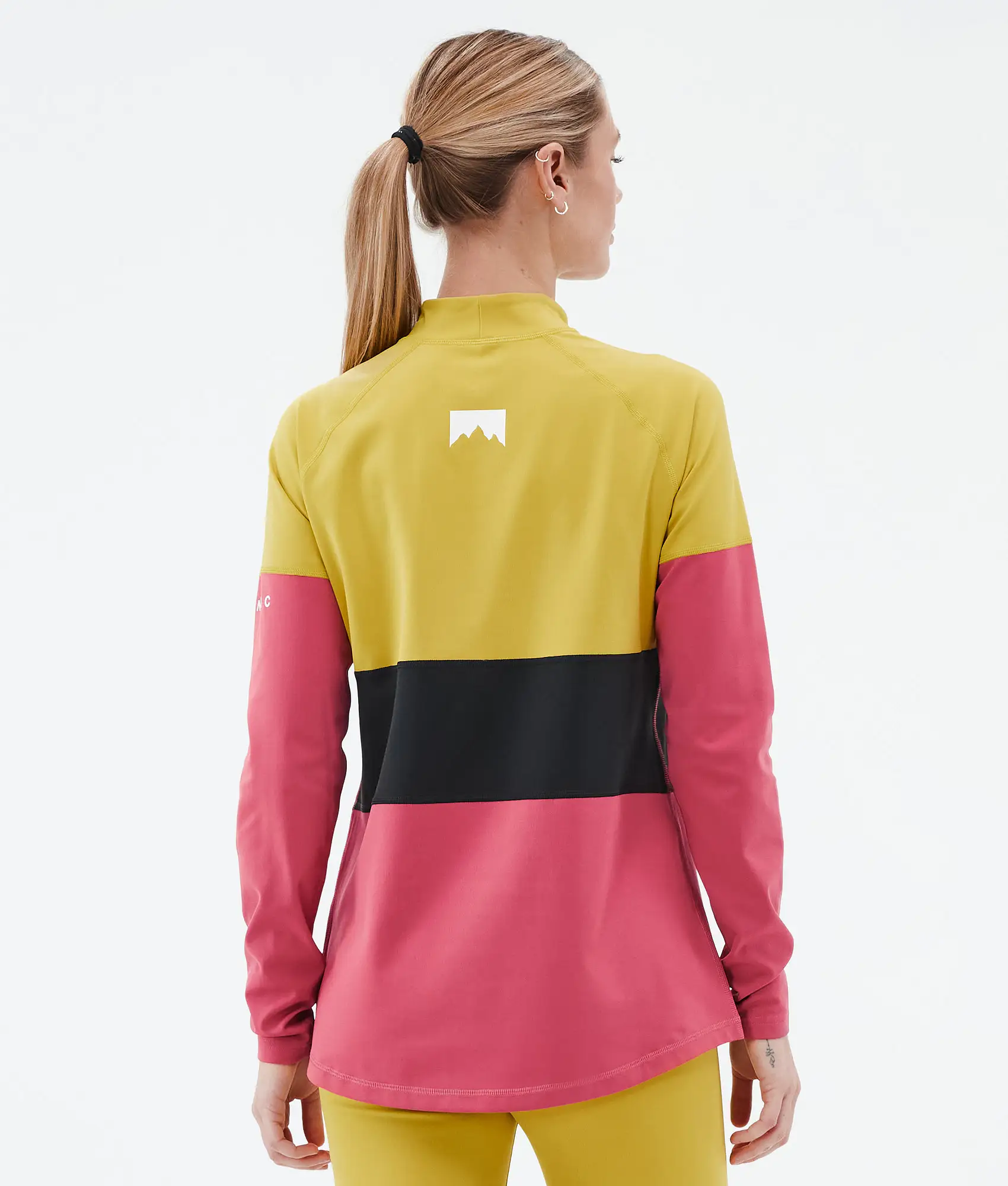Alpha W Base Layer Top Women Yellow/Black/Light Red