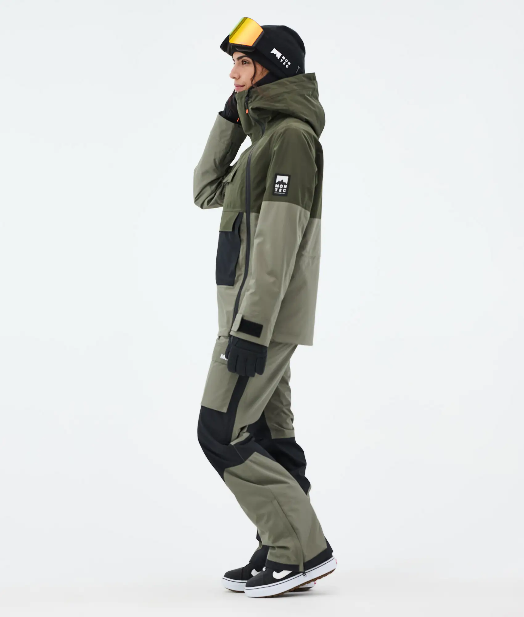 Doom W Snowboard Jacket Women Olive Green/Black/Greenish