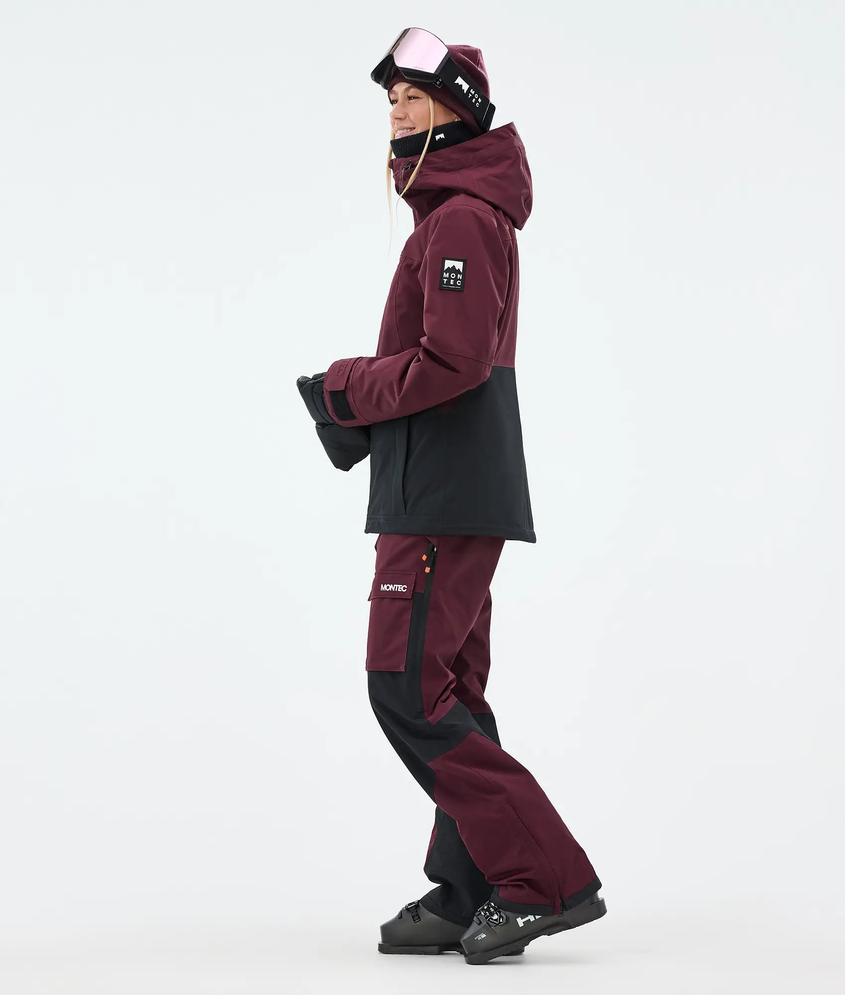 Moss W Ski Jacket Women Burgundy/Black
