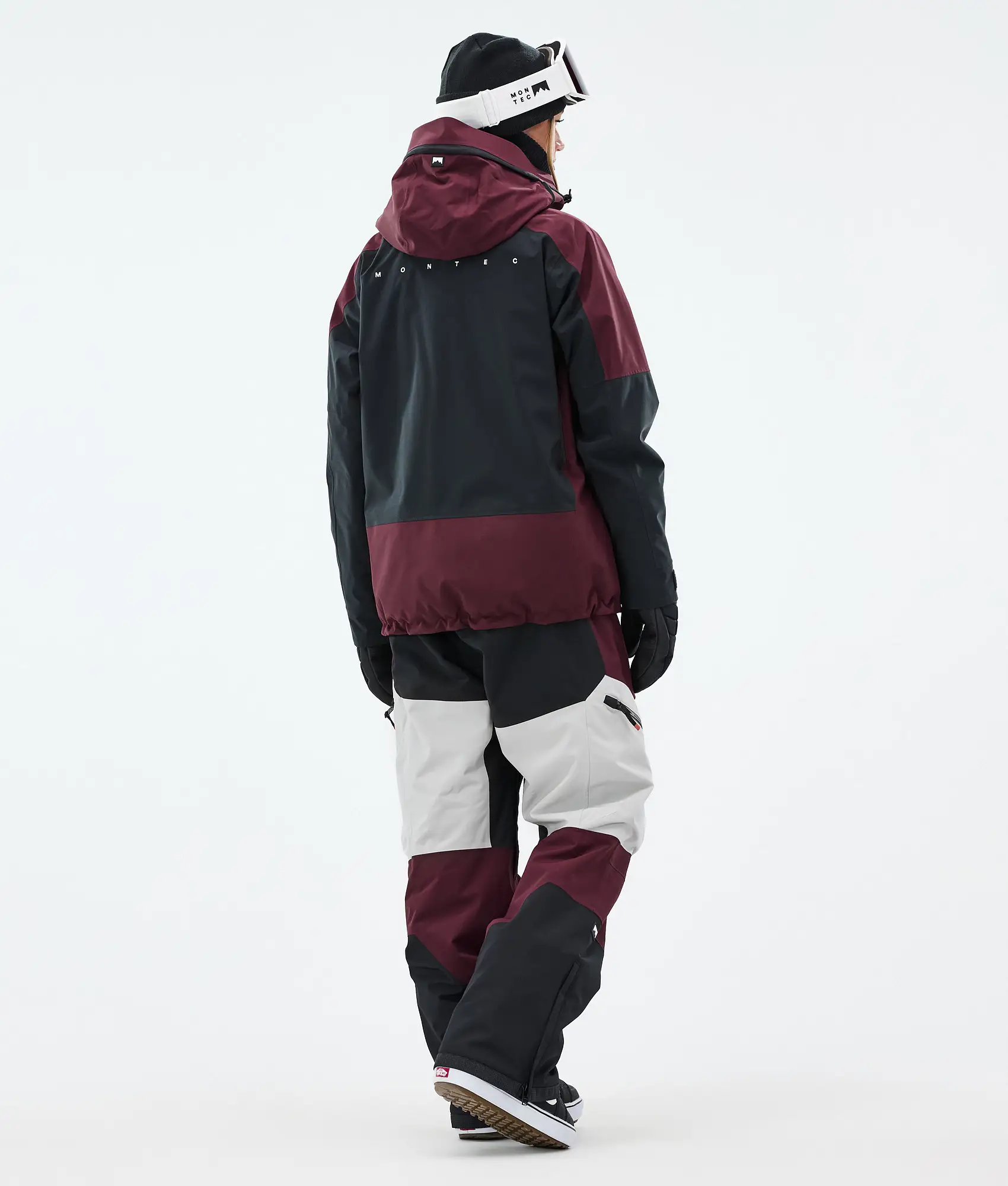 Morpheus W/Dozer W Snowboard Outfit Women Burgundy/Black/Light Grey