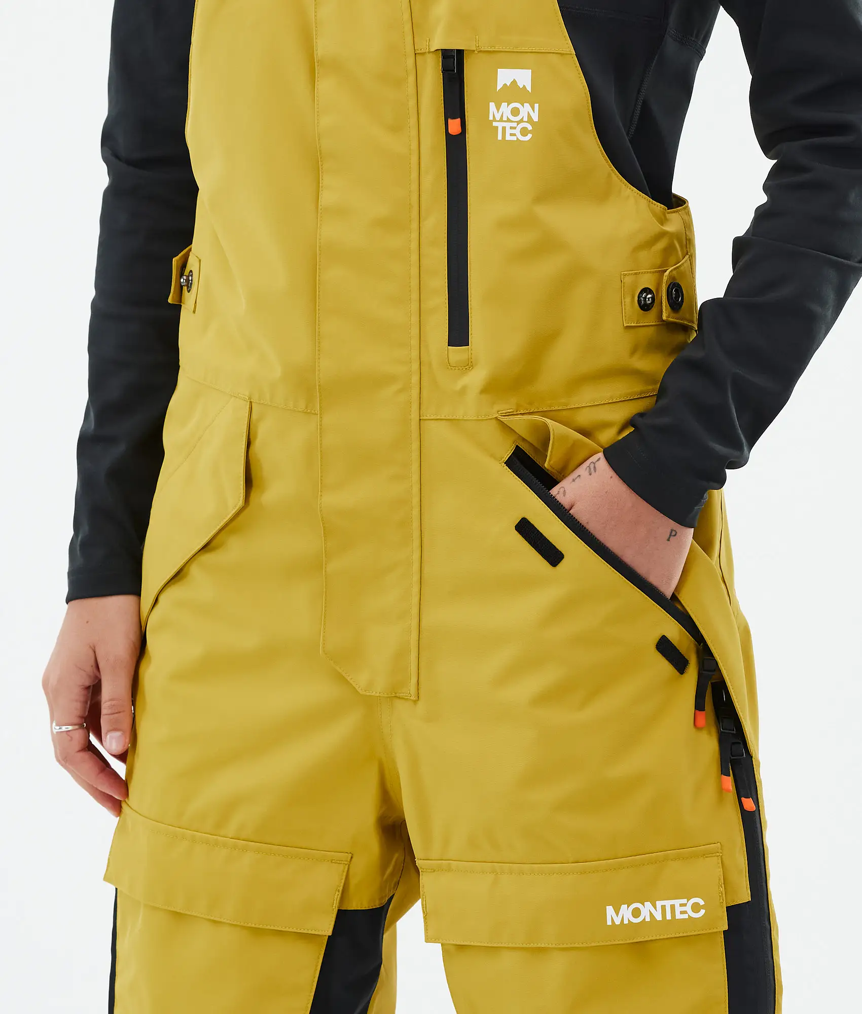 Fawk W Snowboard Pants Women Yellow/Black/Light Red