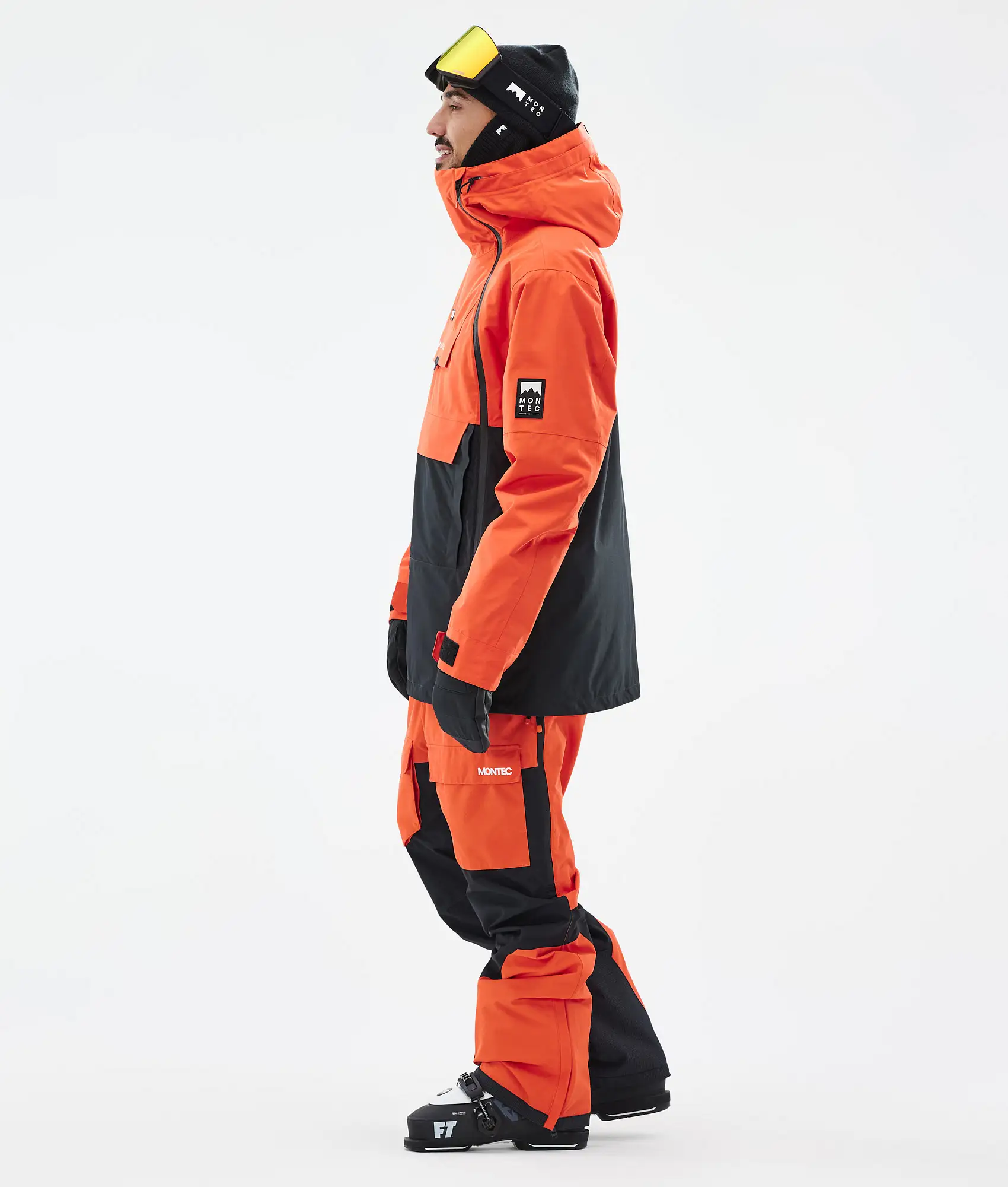 Doom Ski Jacket Men Orange/Black