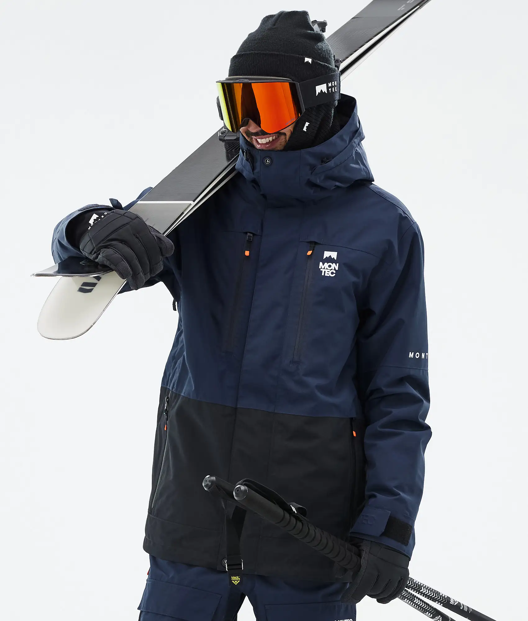 Fawk Ski Jacket Men Dark Blue/Black