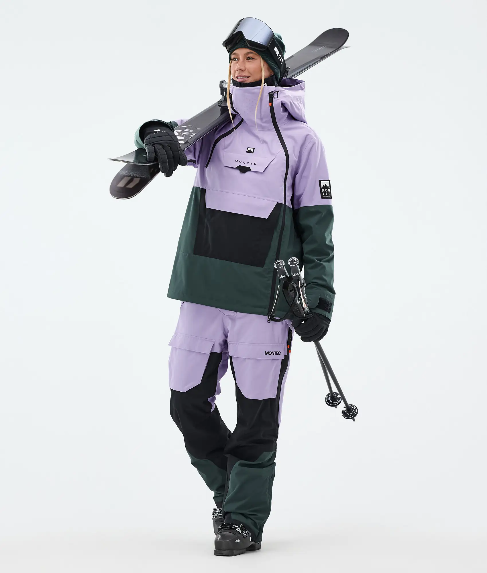 Doom W Ski Jacket Women Faded Violet/Black/Dark Atlantic