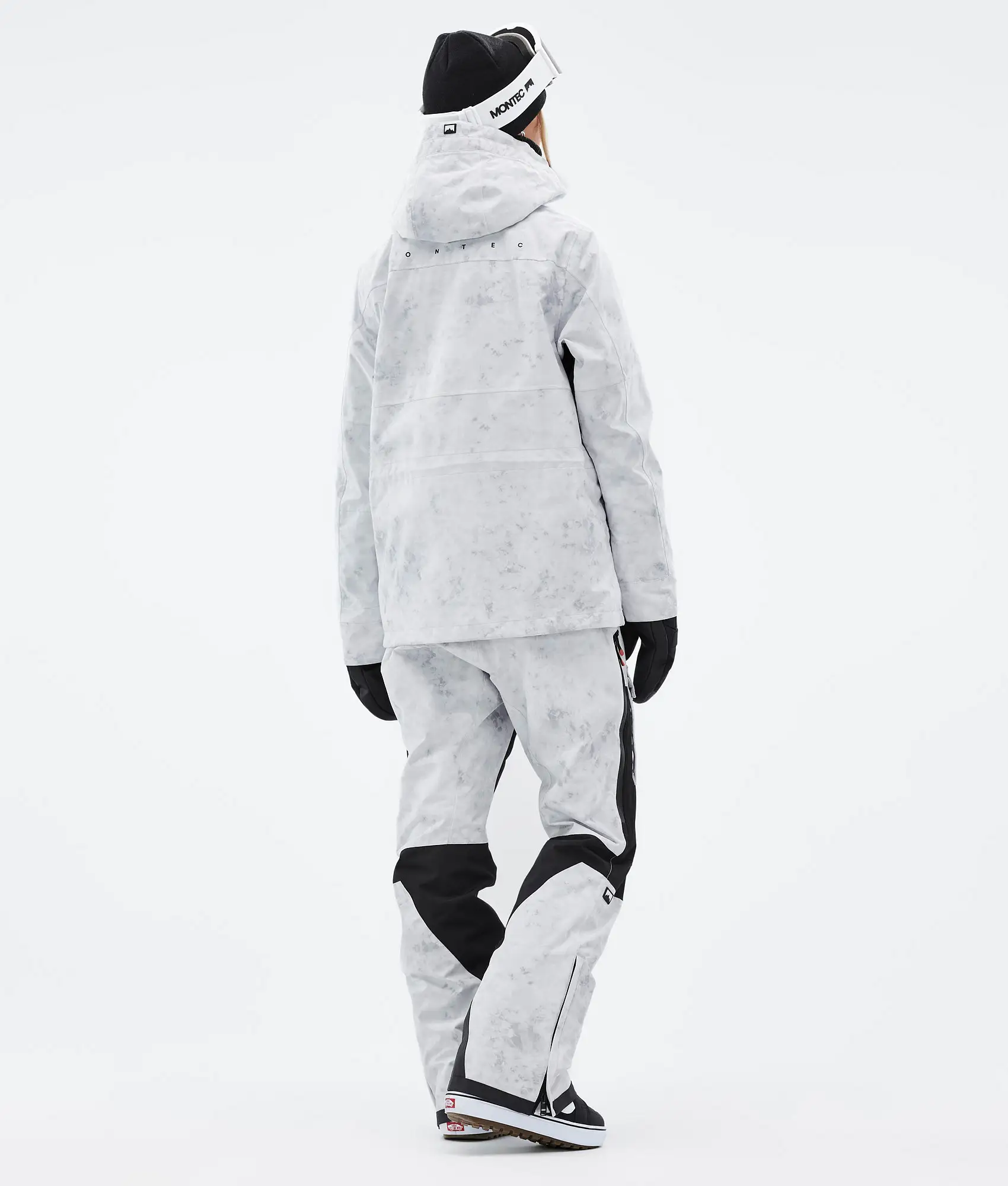 Doom W Snowboard Jacket Women White Tiedye Renewed