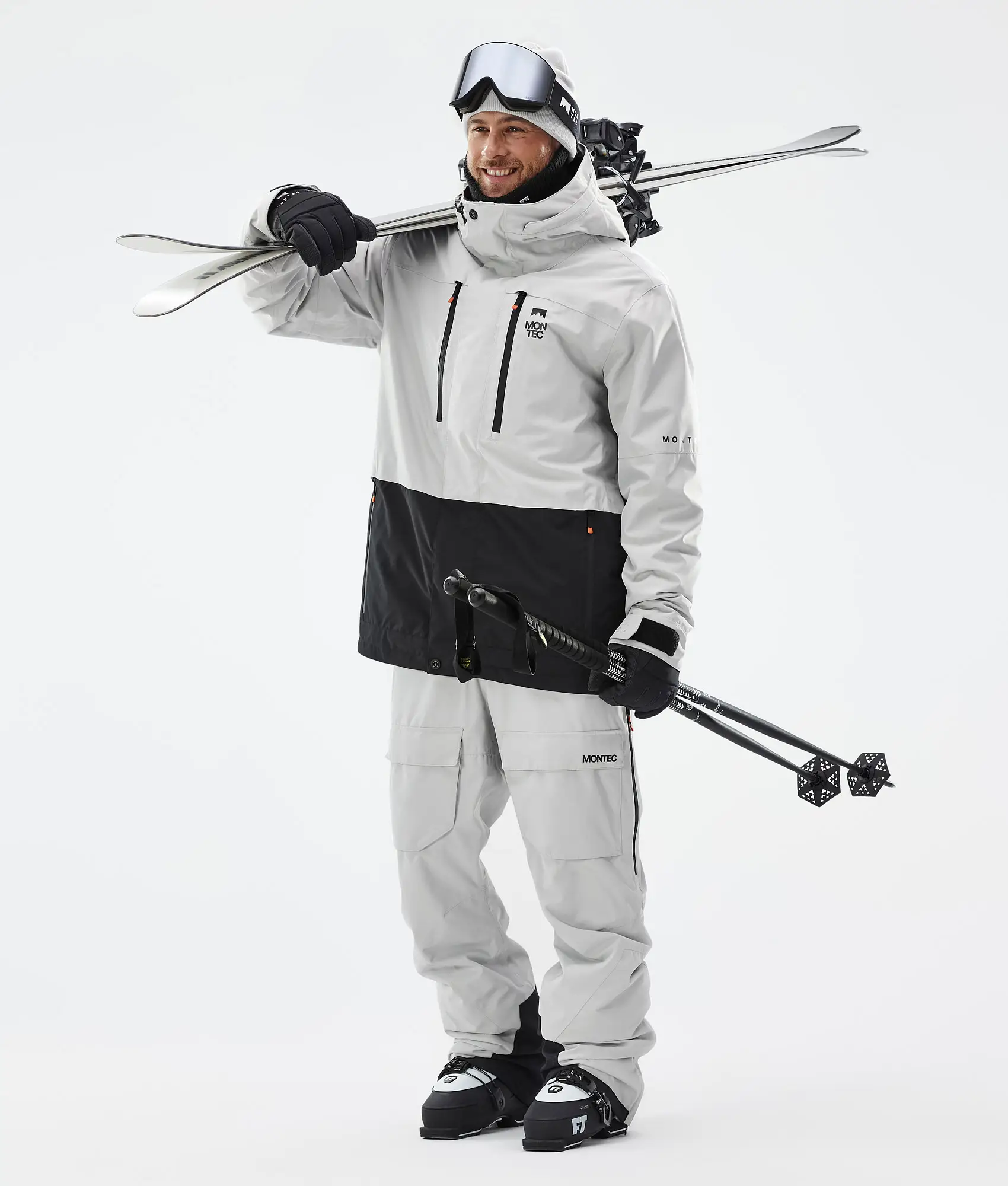 Fawk Ski Pants Men Light Grey