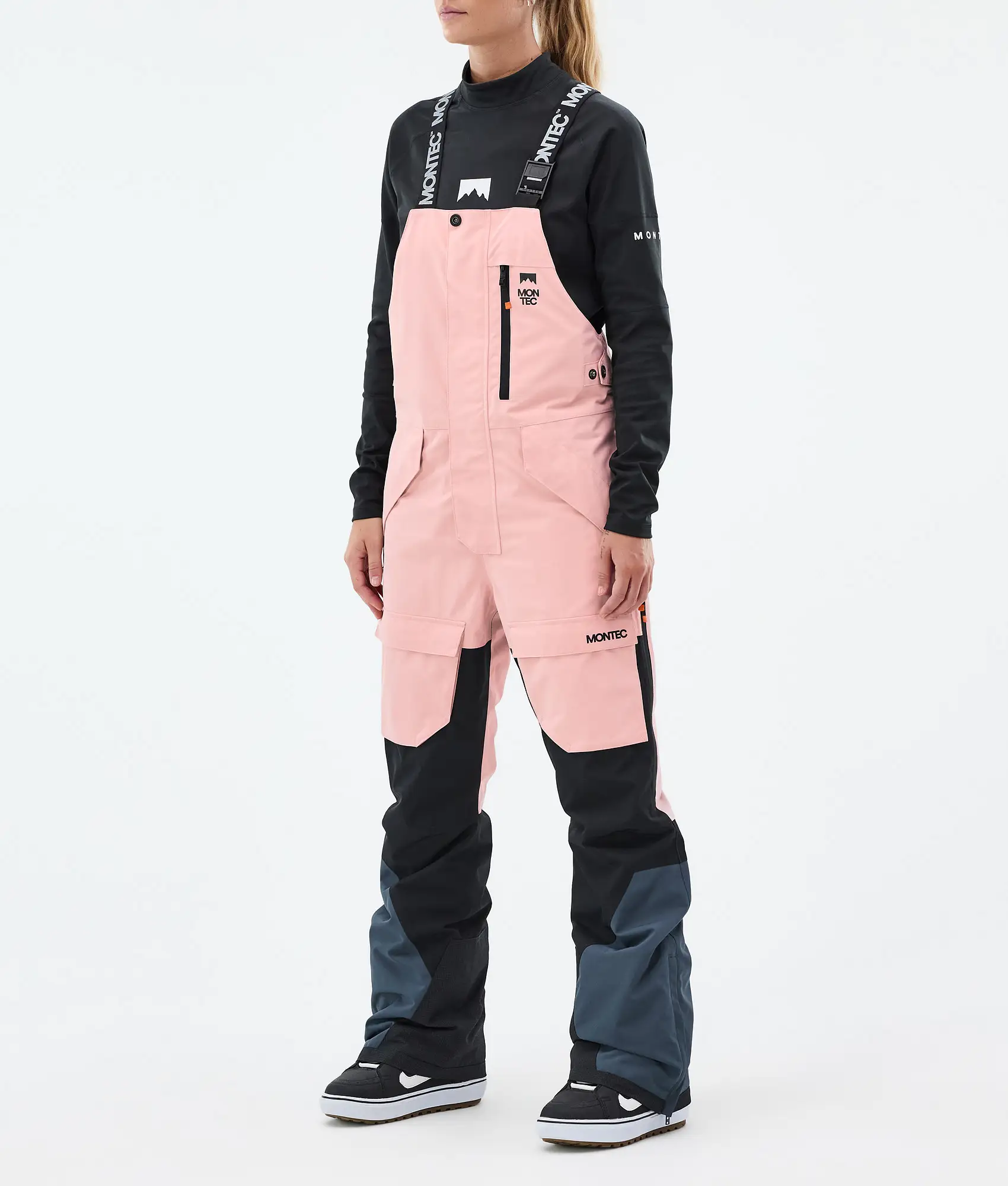 Fawk W Snowboard Pants Women Soft Pink/Black/Metal Blue