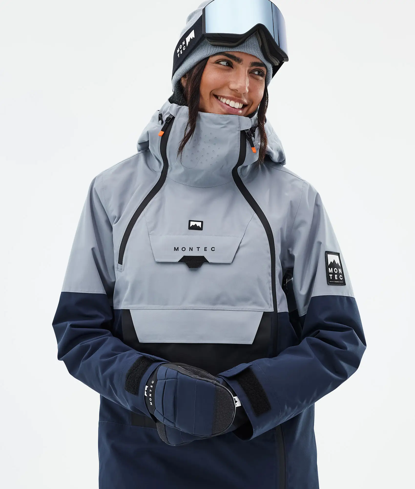 Doom W Snowboard Jacket Women Soft Blue/Black/Dark Blue