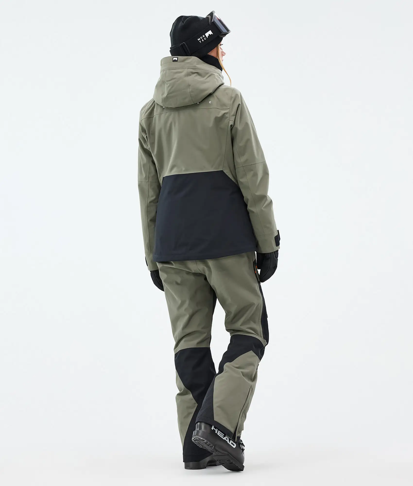 Moss W/Fawk W Ski Outfit Women Greenish/Black