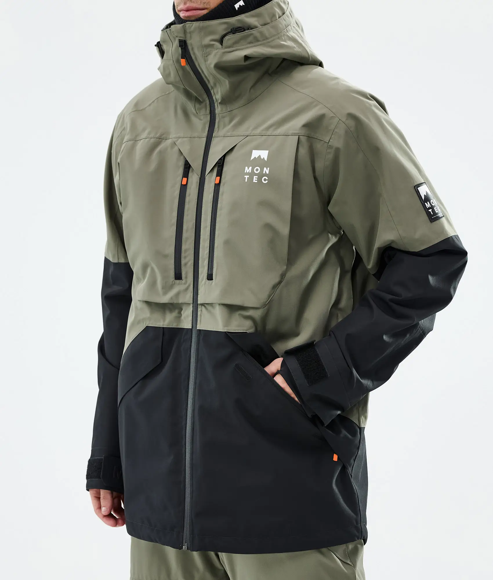 Arch Snowboard Jacket Men Greenish/Black