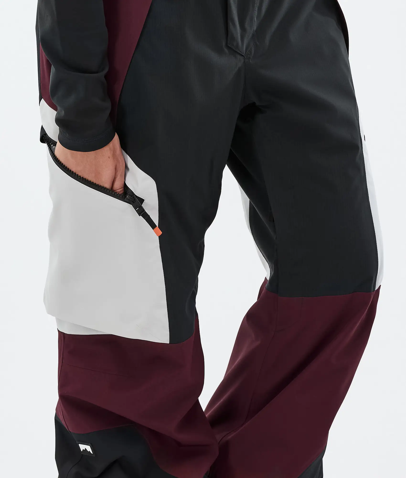 Dozer W Snowboard Pants Women Light Grey/Black/Burgundy