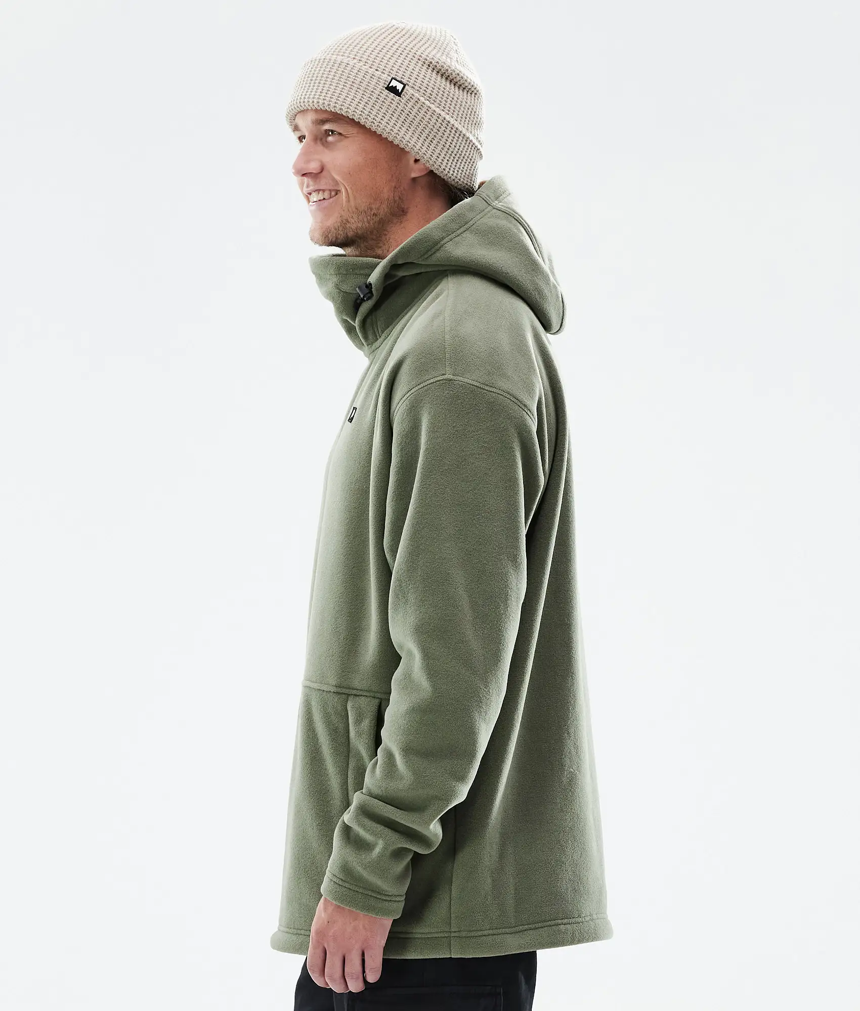 Delta Fleece Hoodie Men Greenish
