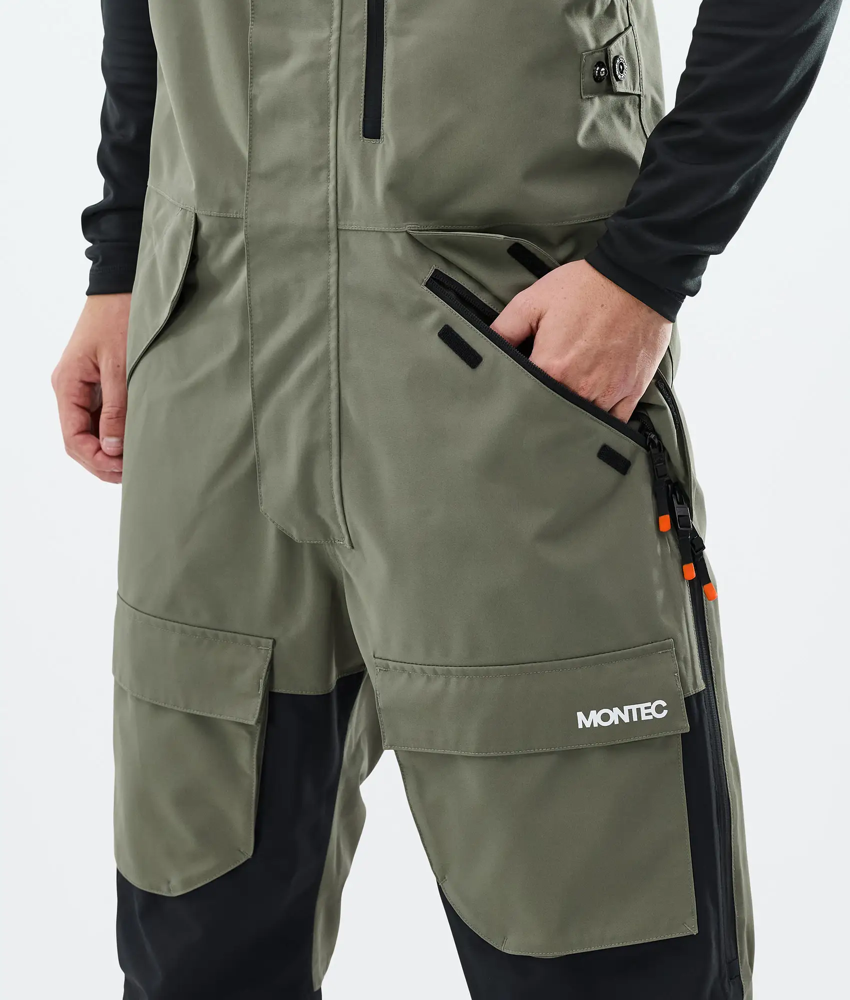 Fawk Snowboard Pants Men Greenish/Black/Light Grey