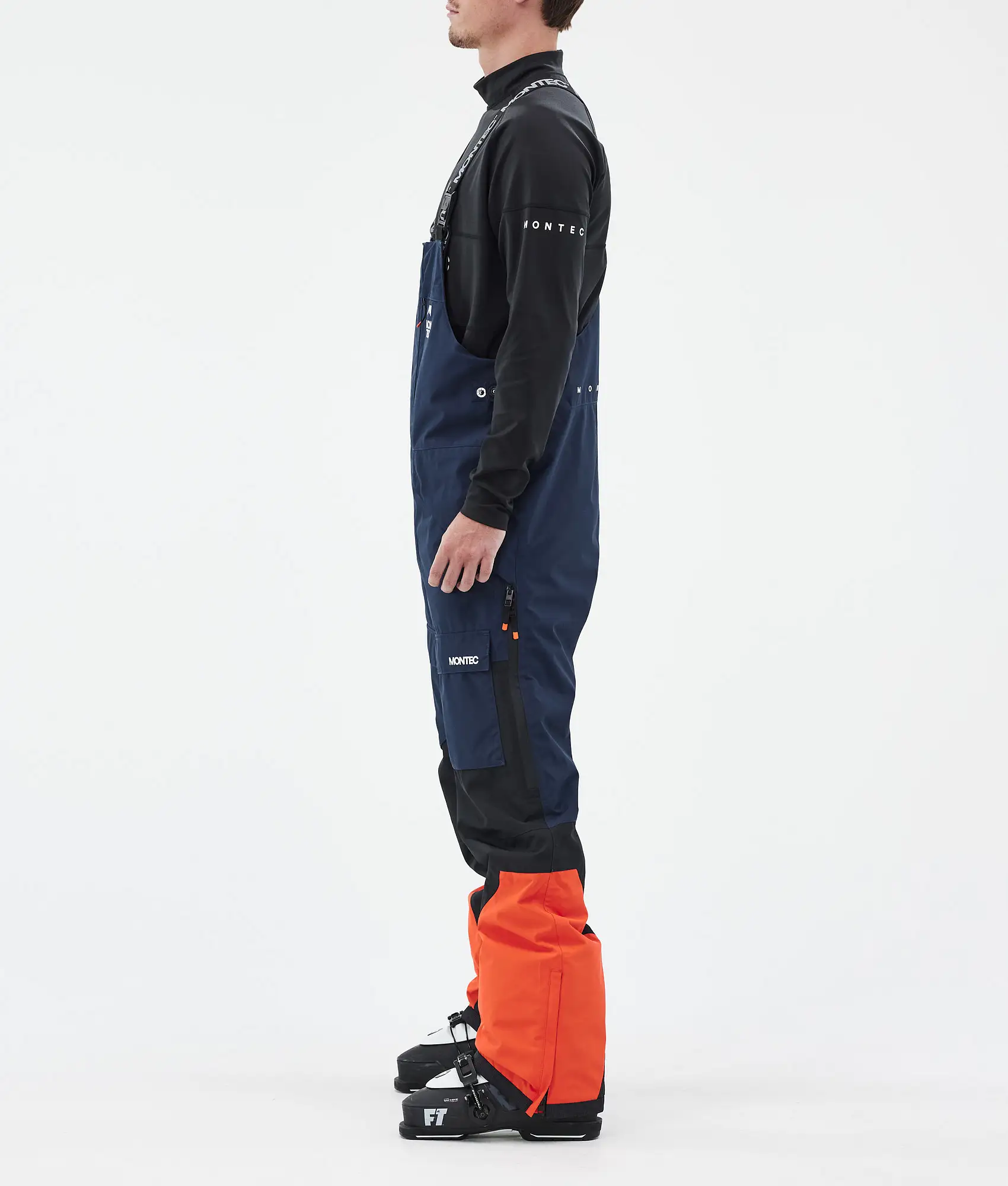 Fawk Ski Pants Men Dark Blue/Black/Orange