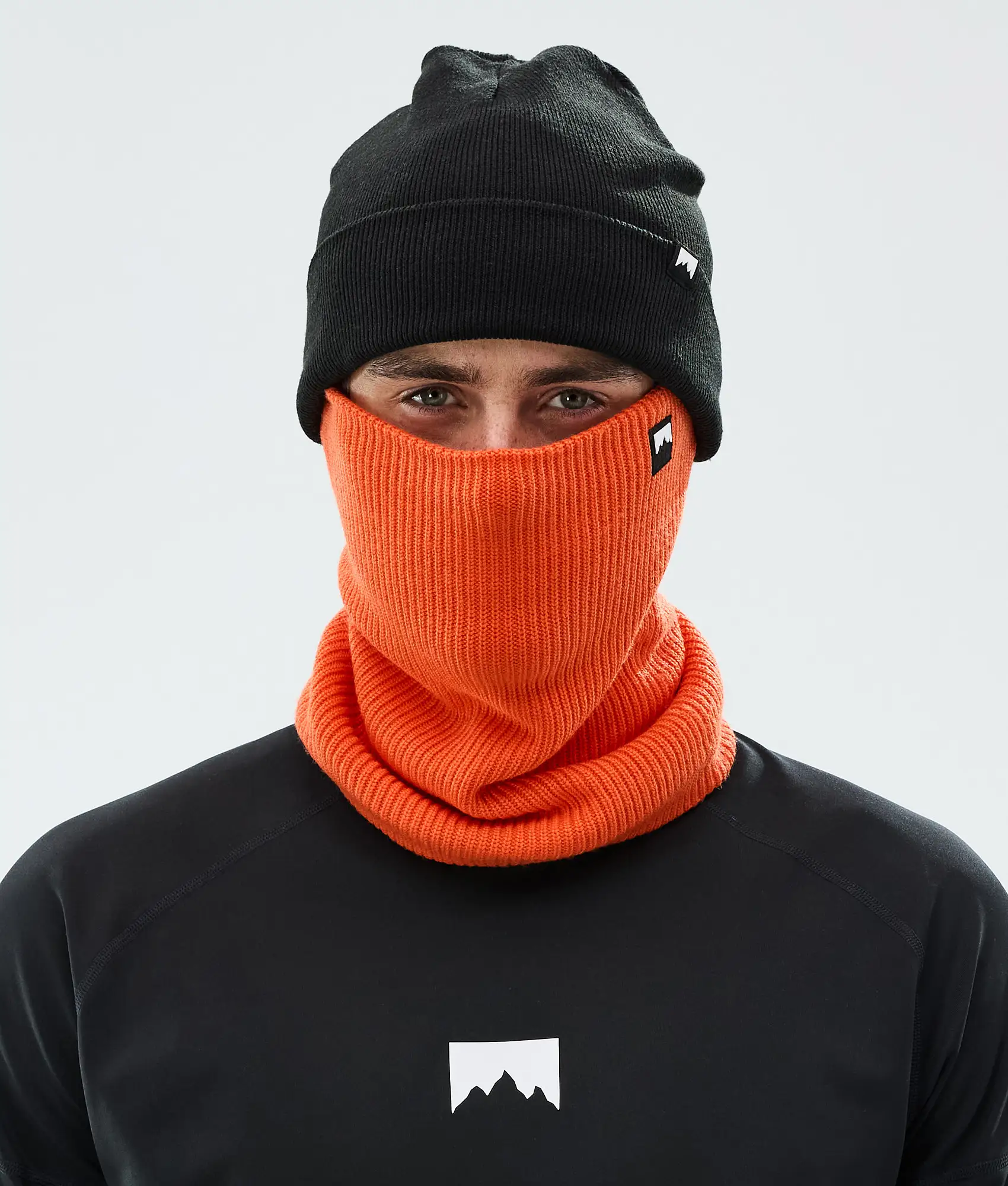 Classic Knitted Facemask Orange