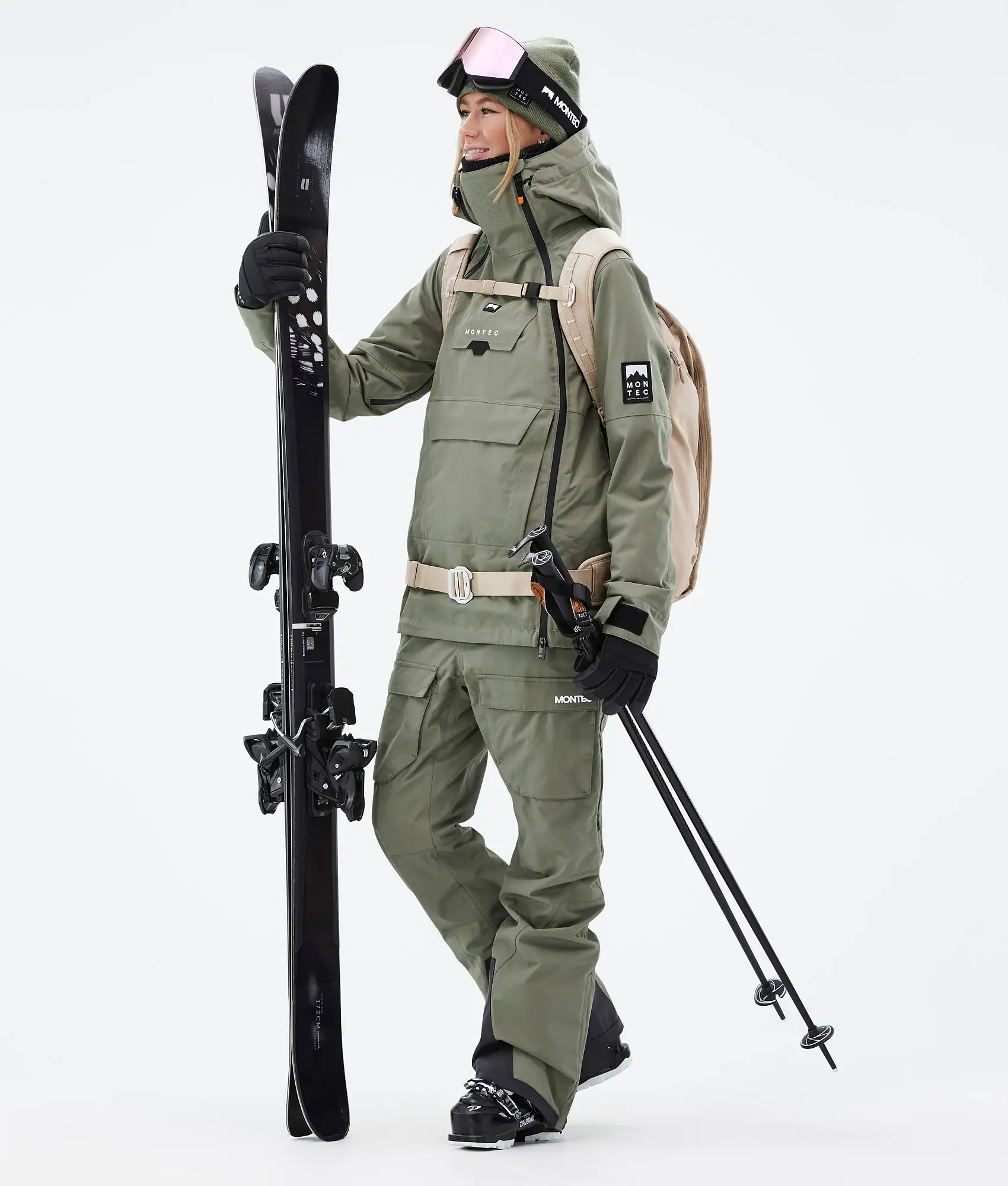 Doom W/Fawk W Ski Outfit Women Greenish