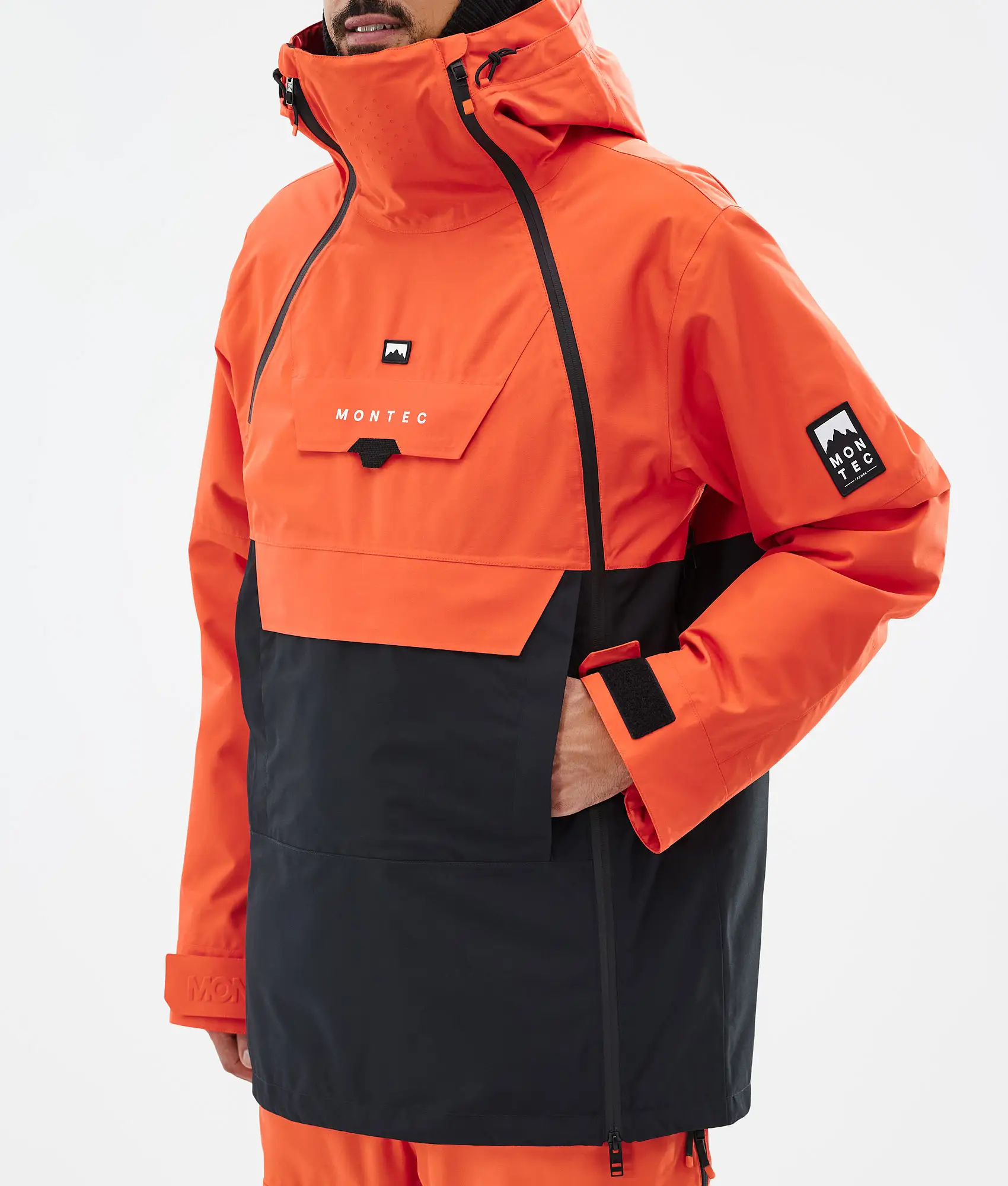 Doom Ski Jacket Men Orange/Black