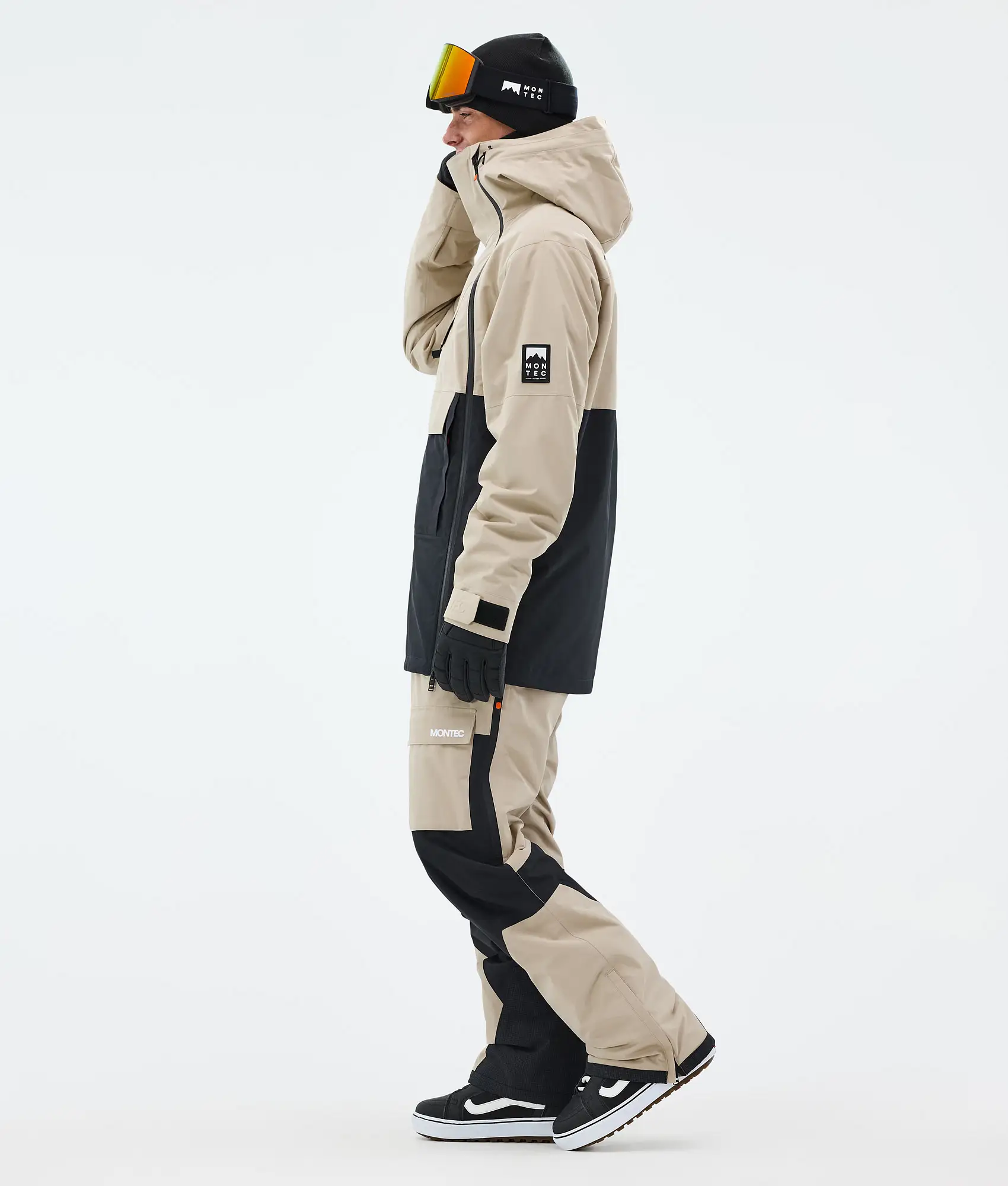 Doom Snowboard Jacket Men Sand/Black Renewed