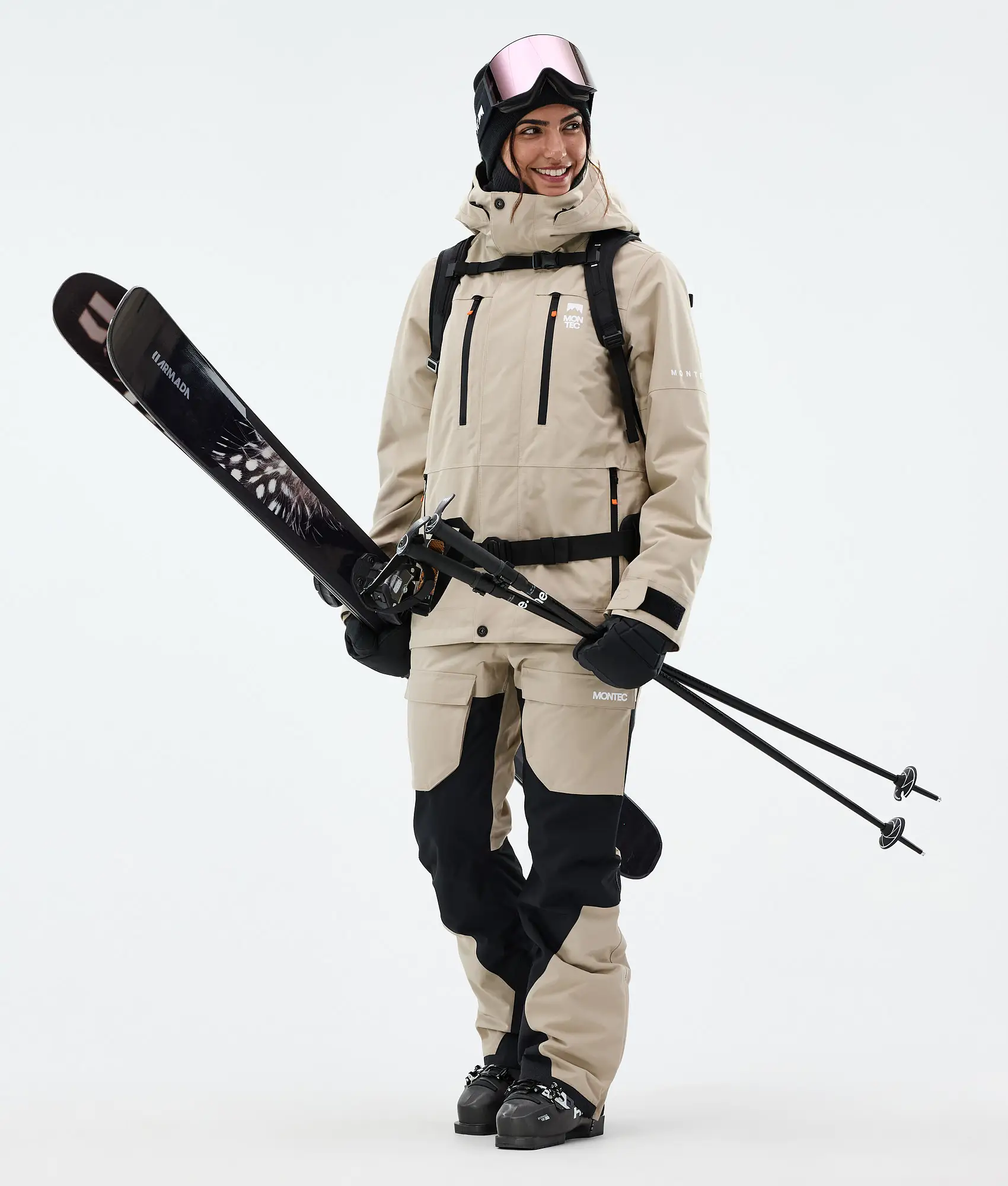 Fawk W Ski Jacket Women Sand