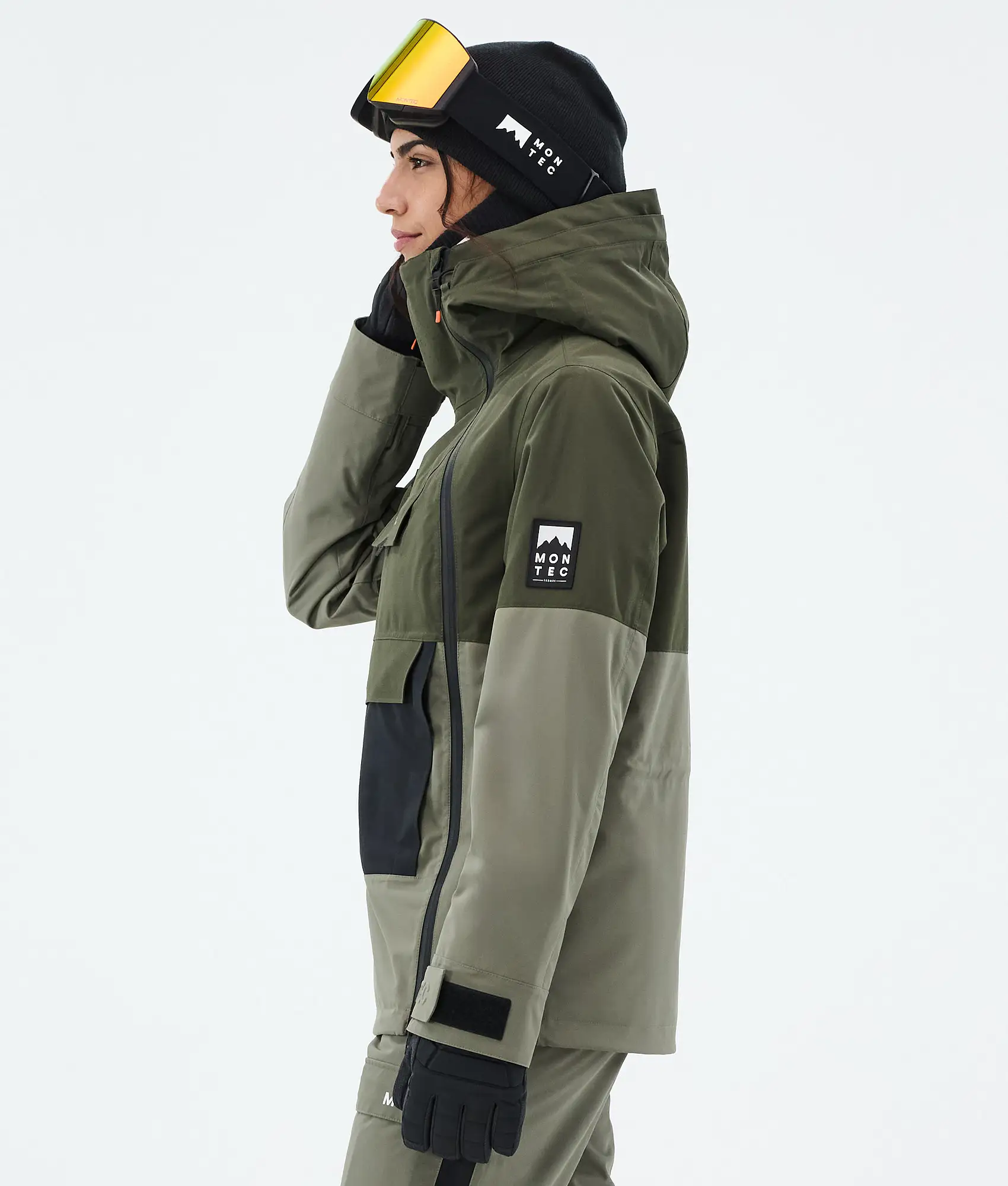 Doom W Ski Jacket Women Olive Green/Black/Greenish