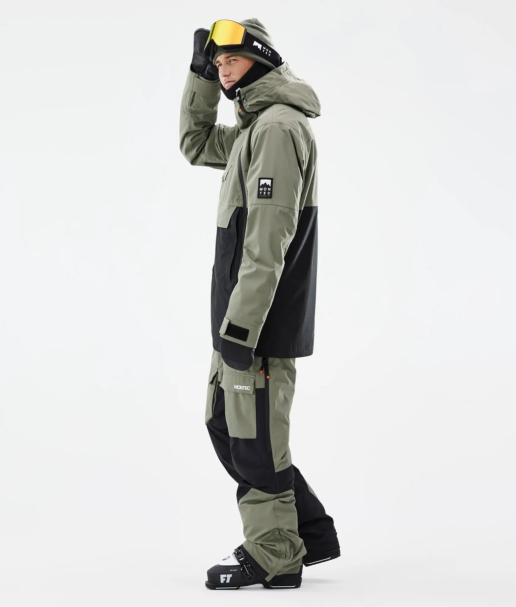 Doom Ski Jacket Men Greenish/Black