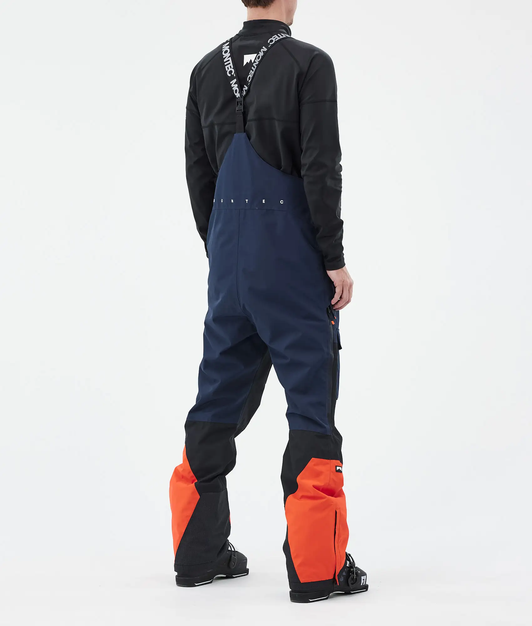 Fawk Ski Pants Men Dark Blue/Black/Orange