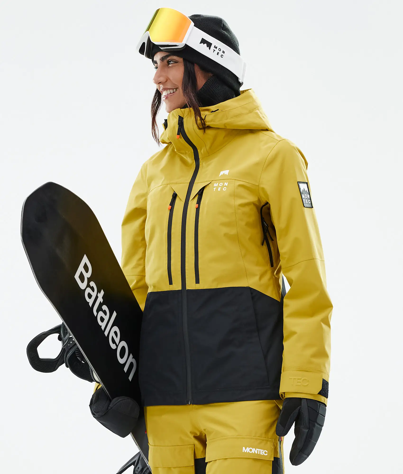 Moss W Snowboard Jacket Women Yellow/Black Renewed