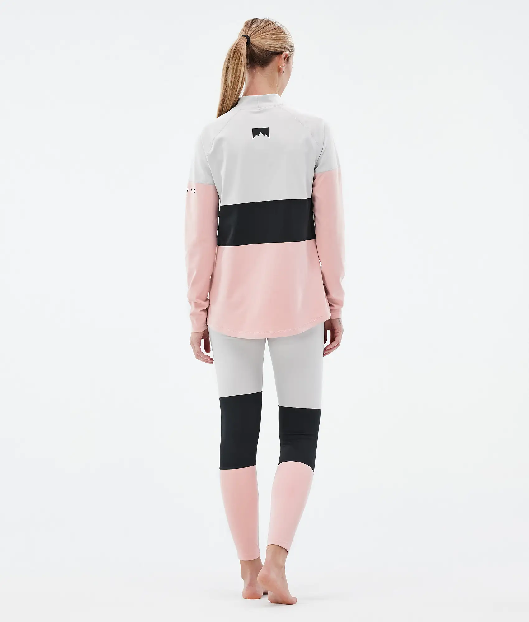 Alpha W Base Layer Pant Women Light Grey/Black/Soft Pink