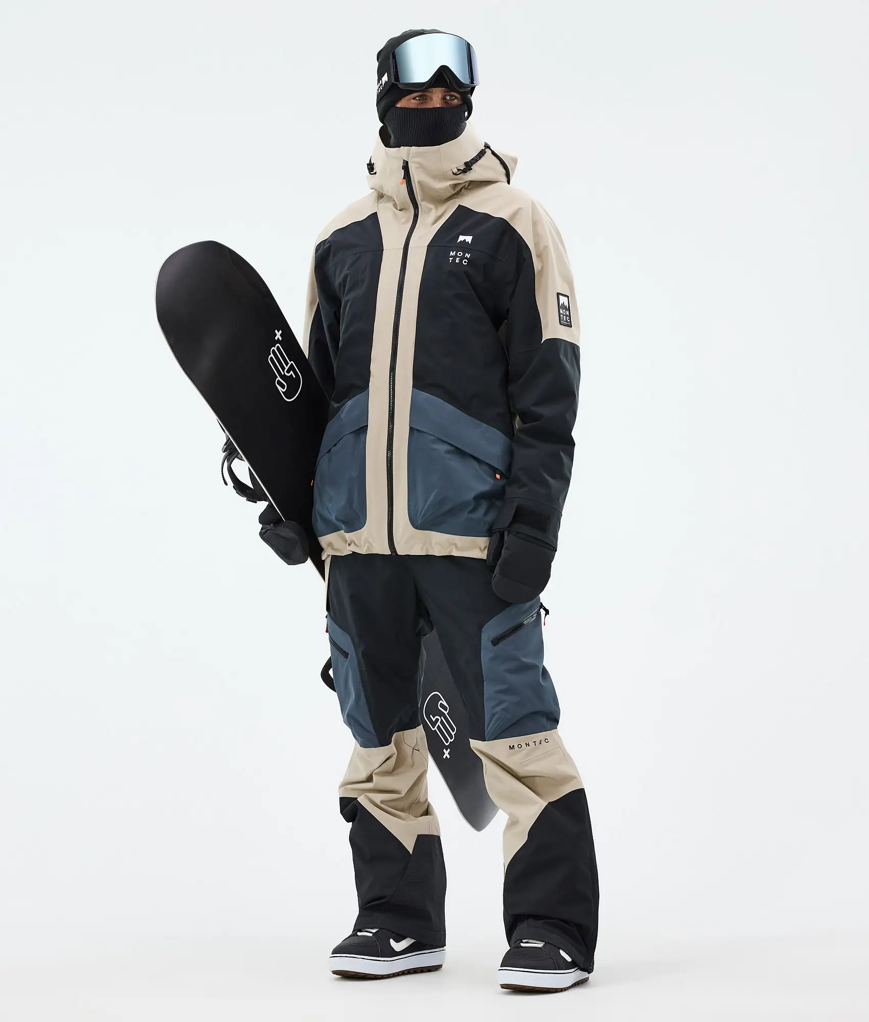 Morpheus/Dozer Snowboard Outfit Men Sand/Black/Metal Blue