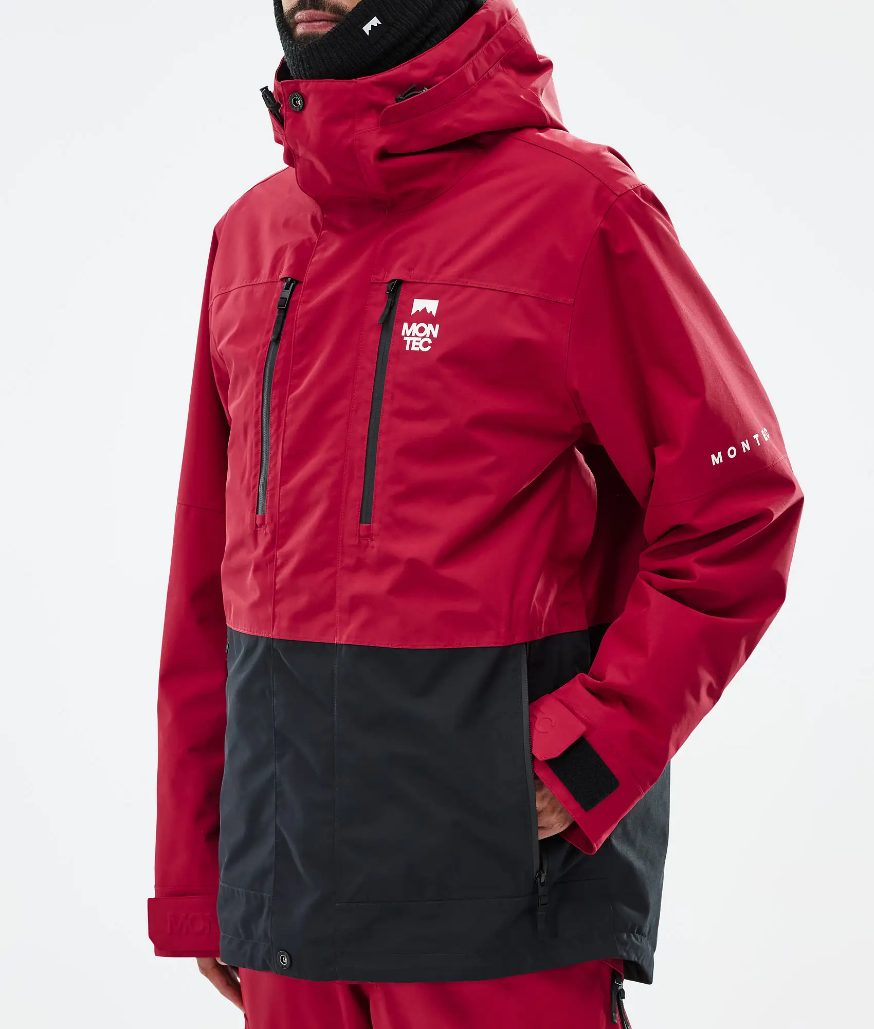 Fawk Snowboard Jacket Men Deep Red/Black Renewed