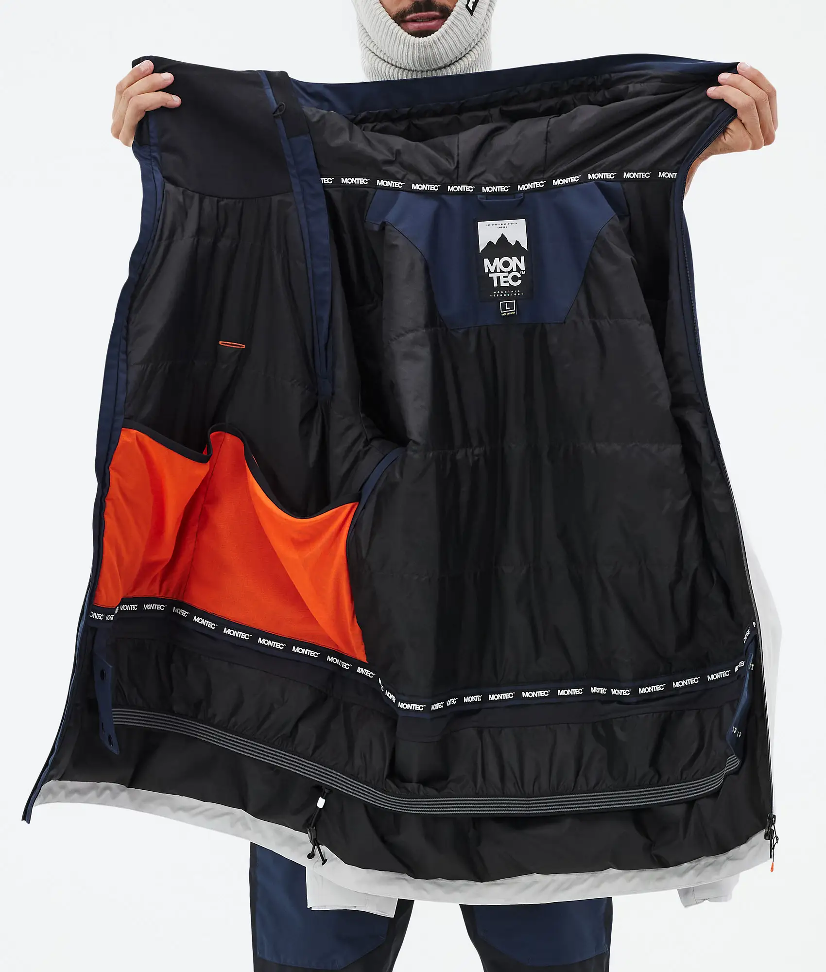 Doom Snowboard Jacket Men Dark Blue/Black/Light Grey