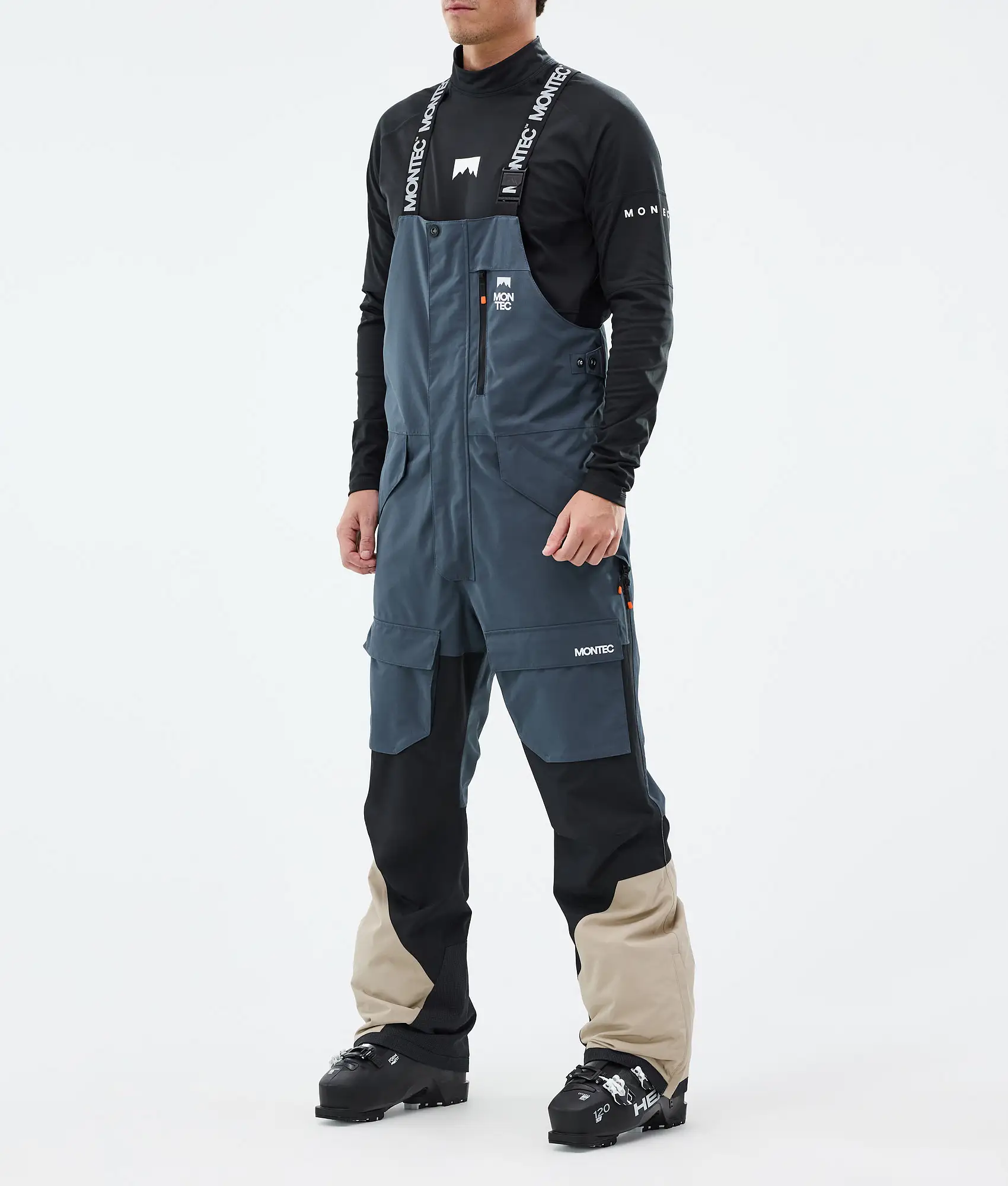 Fawk Ski Pants Men Metal Blue/Black/Sand