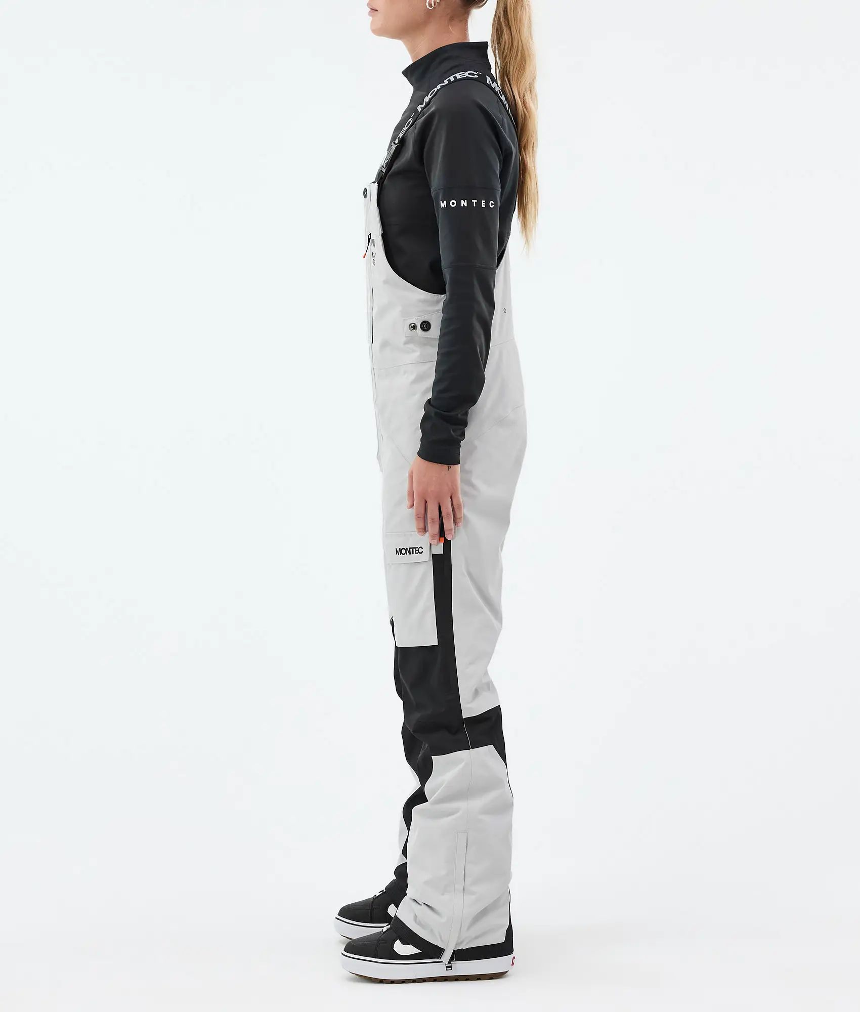 Fawk W Snowboard Pants Women Light Grey/Black
