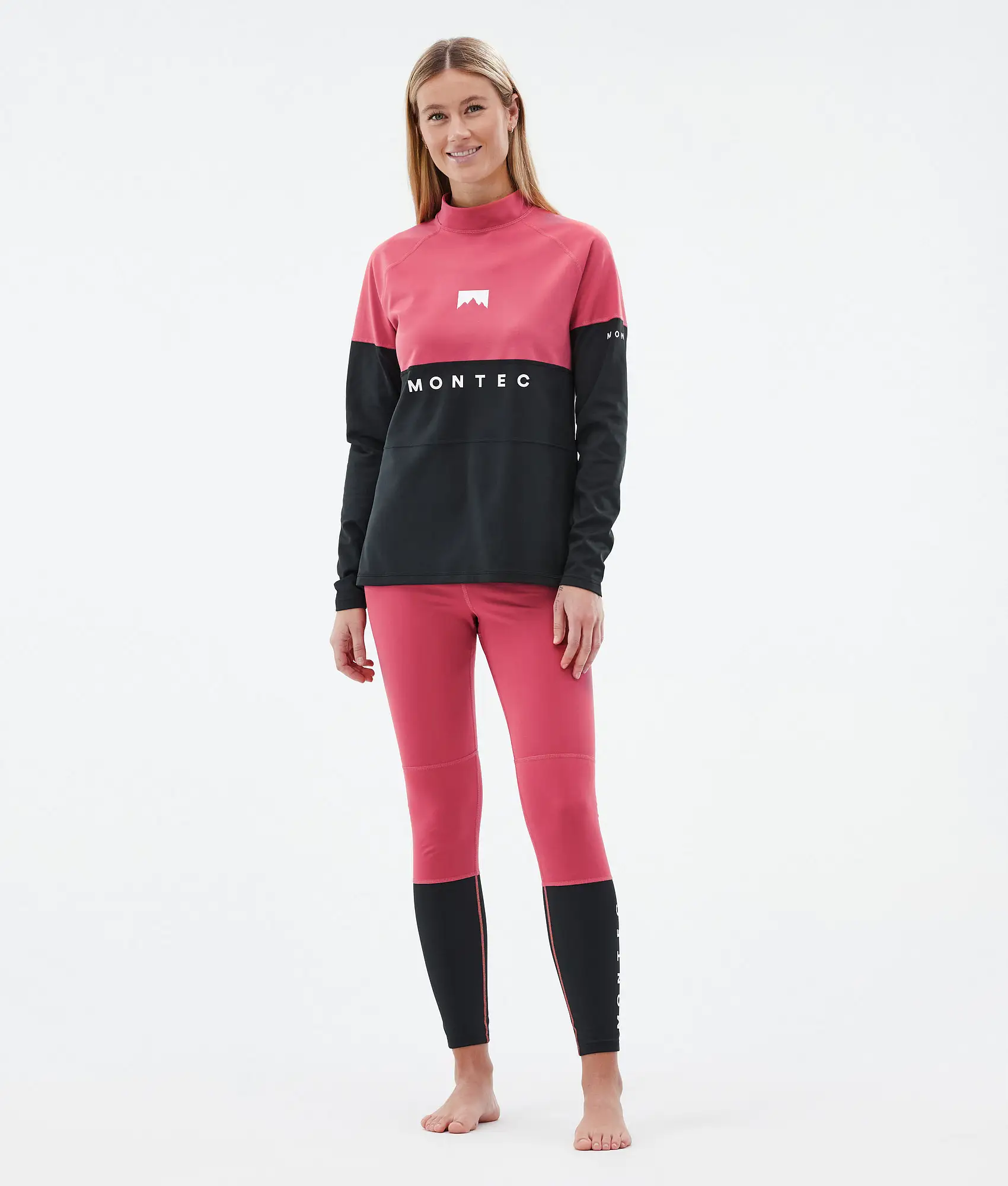 Alpha W Base Layer Top Women Light Red/Black