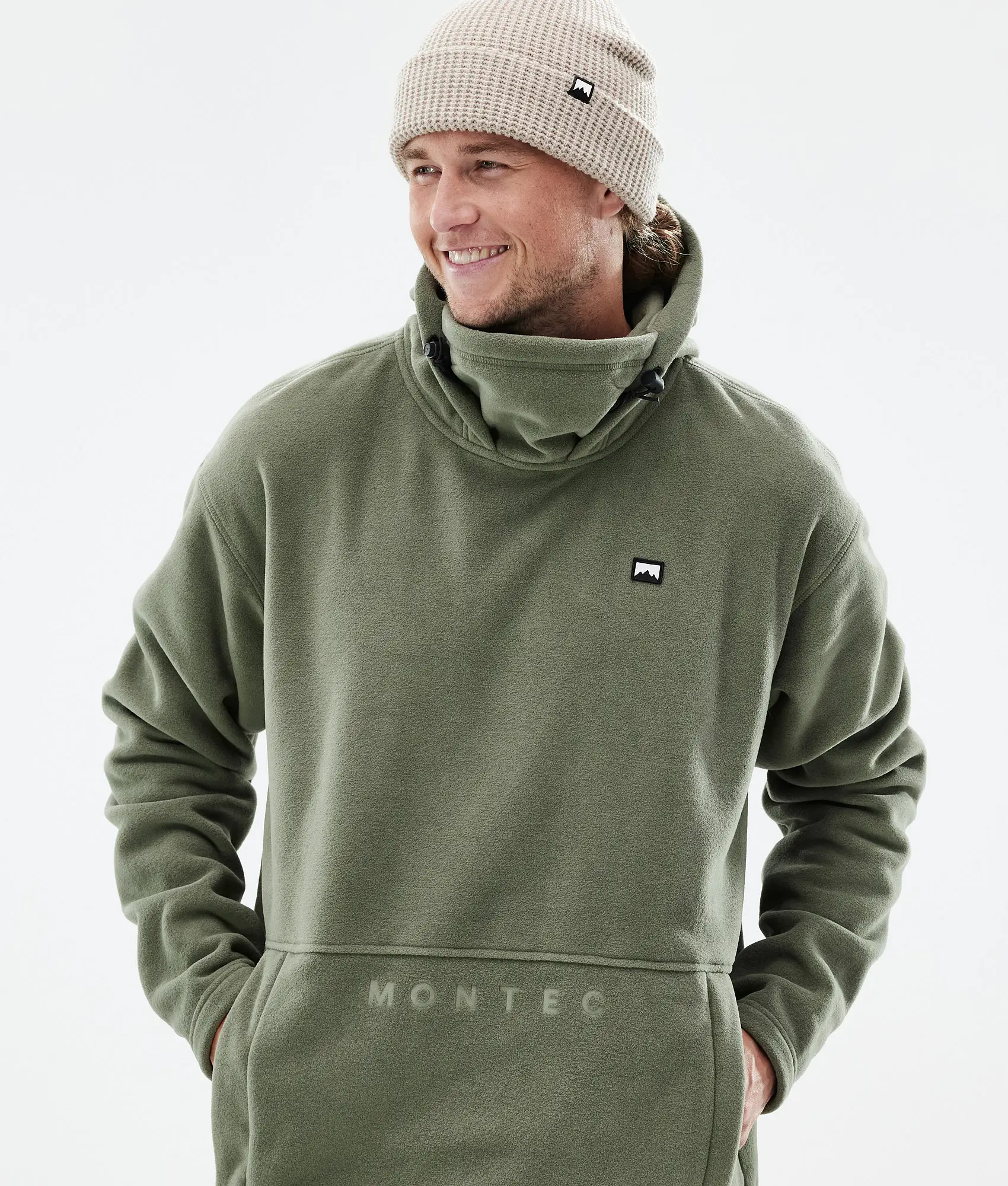 Delta Fleece Hoodie Men Greenish