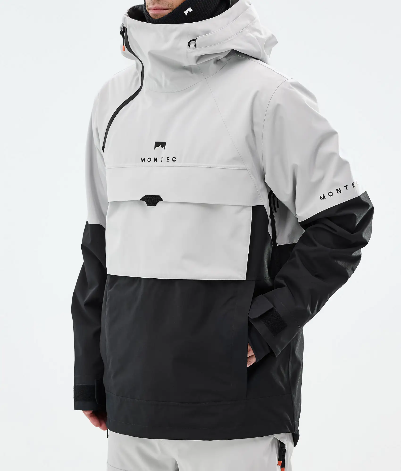 Dune Snowboard Jacket Men Light Grey/Black