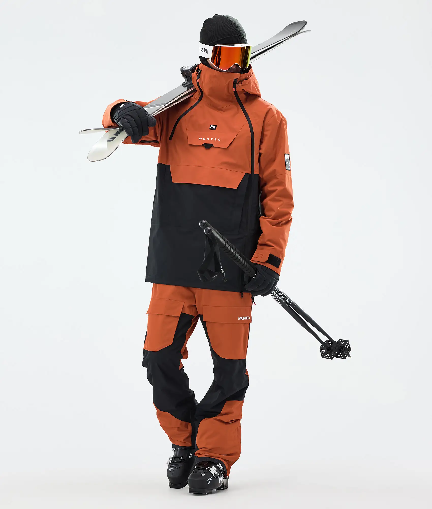 Doom Ski Jacket Men Burned Orange/Black