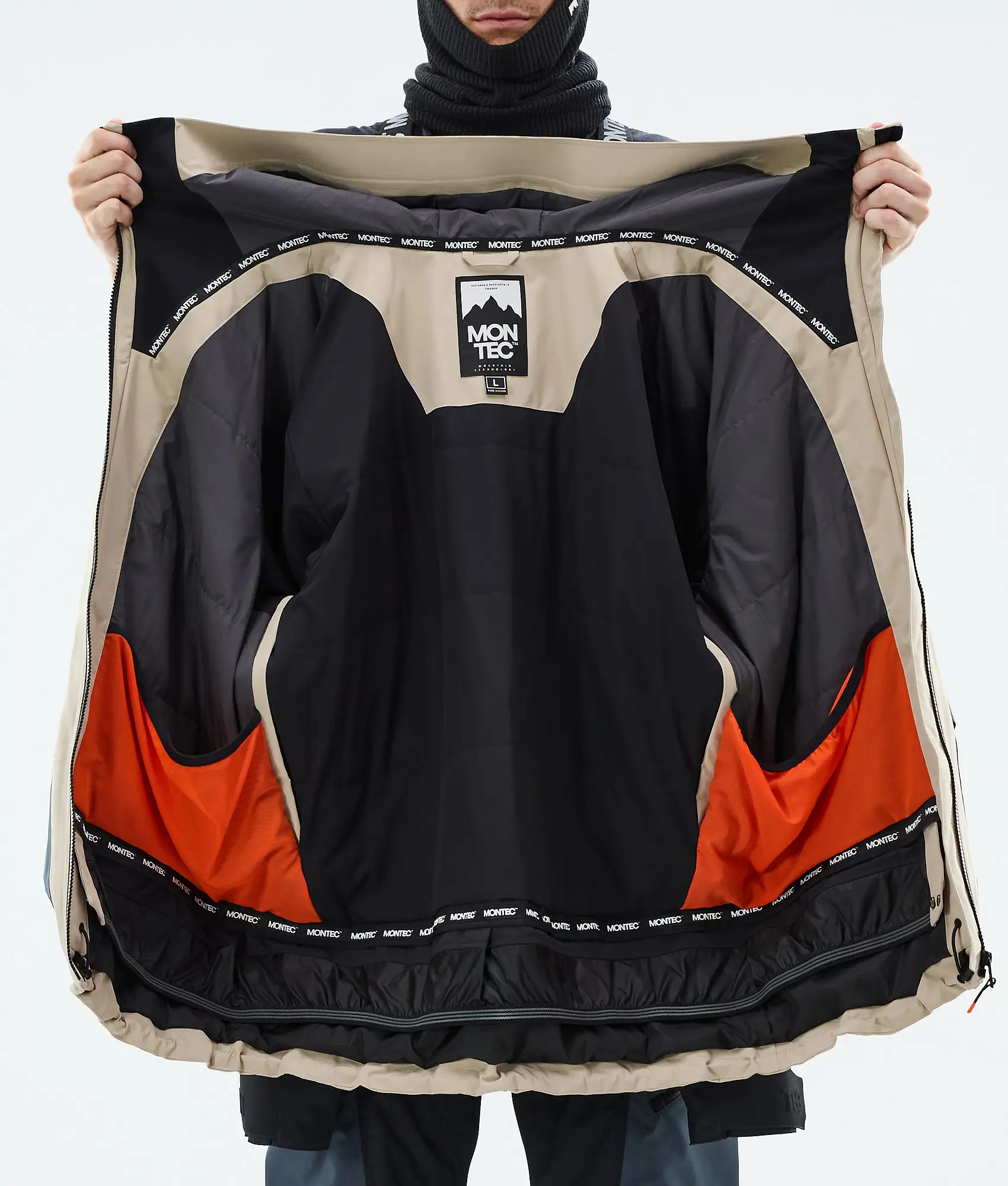 Morpheus Ski Jacket Men Sand/Black/Metal Blue