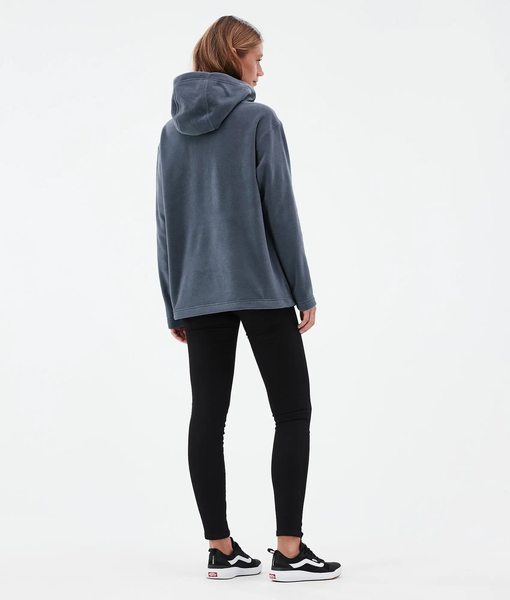 Delta W Fleece Hoodie Women Metal Blue