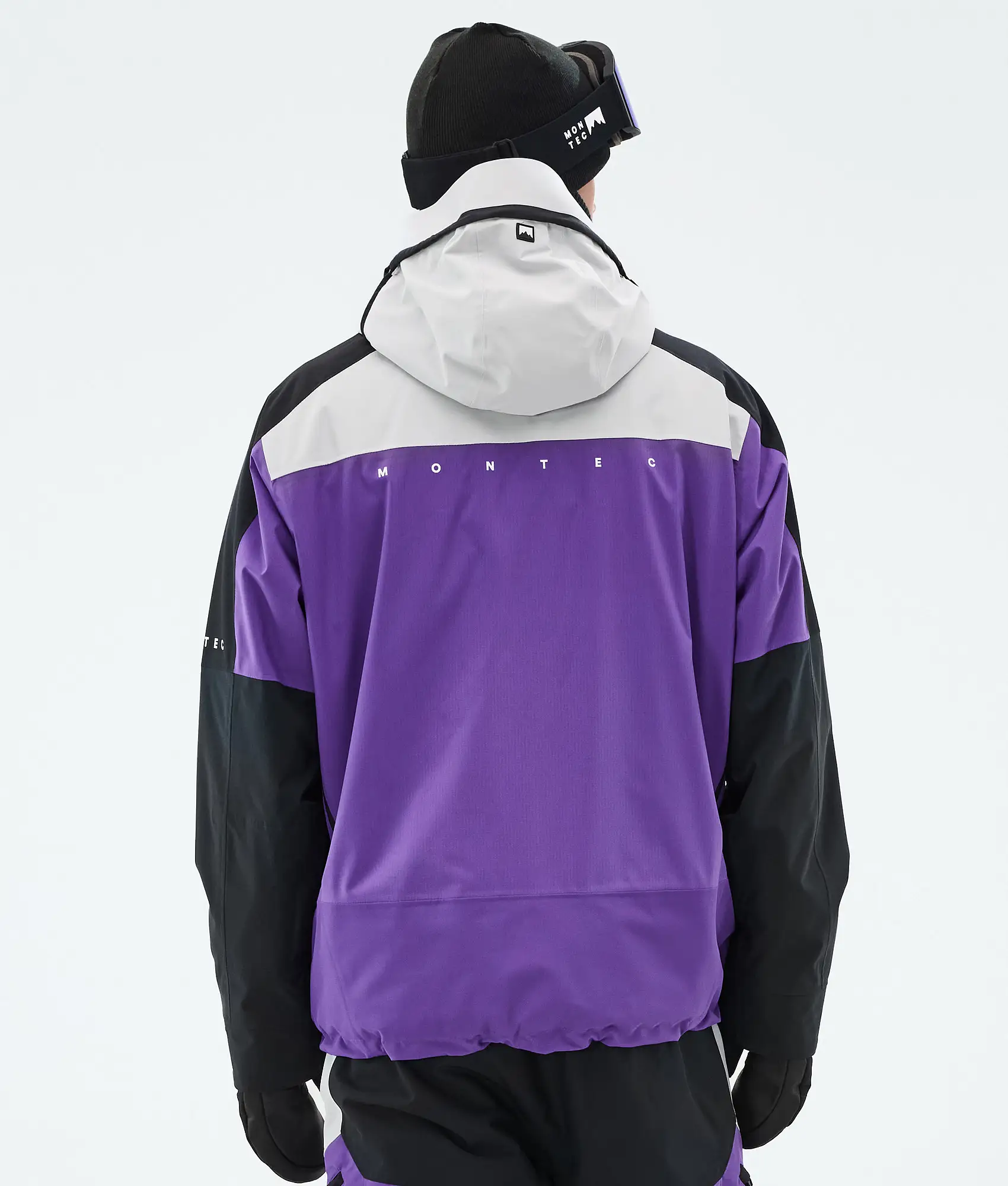 Oracle Snowboard Jacket Men Light Grey/Black/Vivid Purple