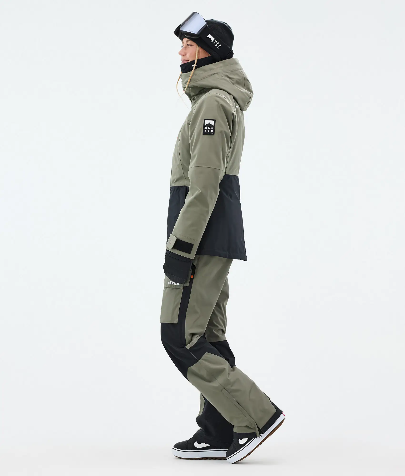 Moss W Snowboard Jacket Women Greenish/Black Renewed