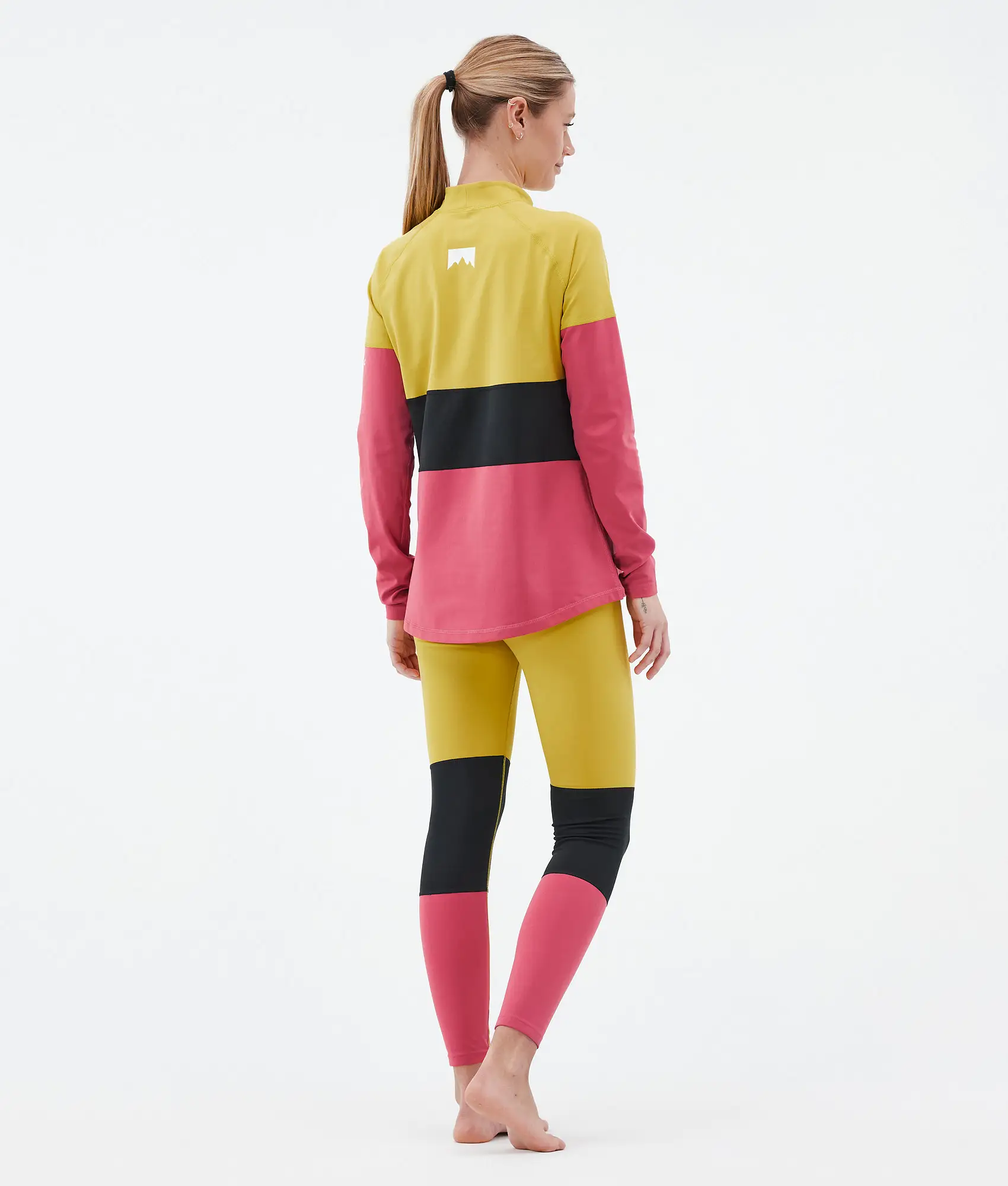 Alpha W Base Layer Pant Women Yellow/Black/Light Red