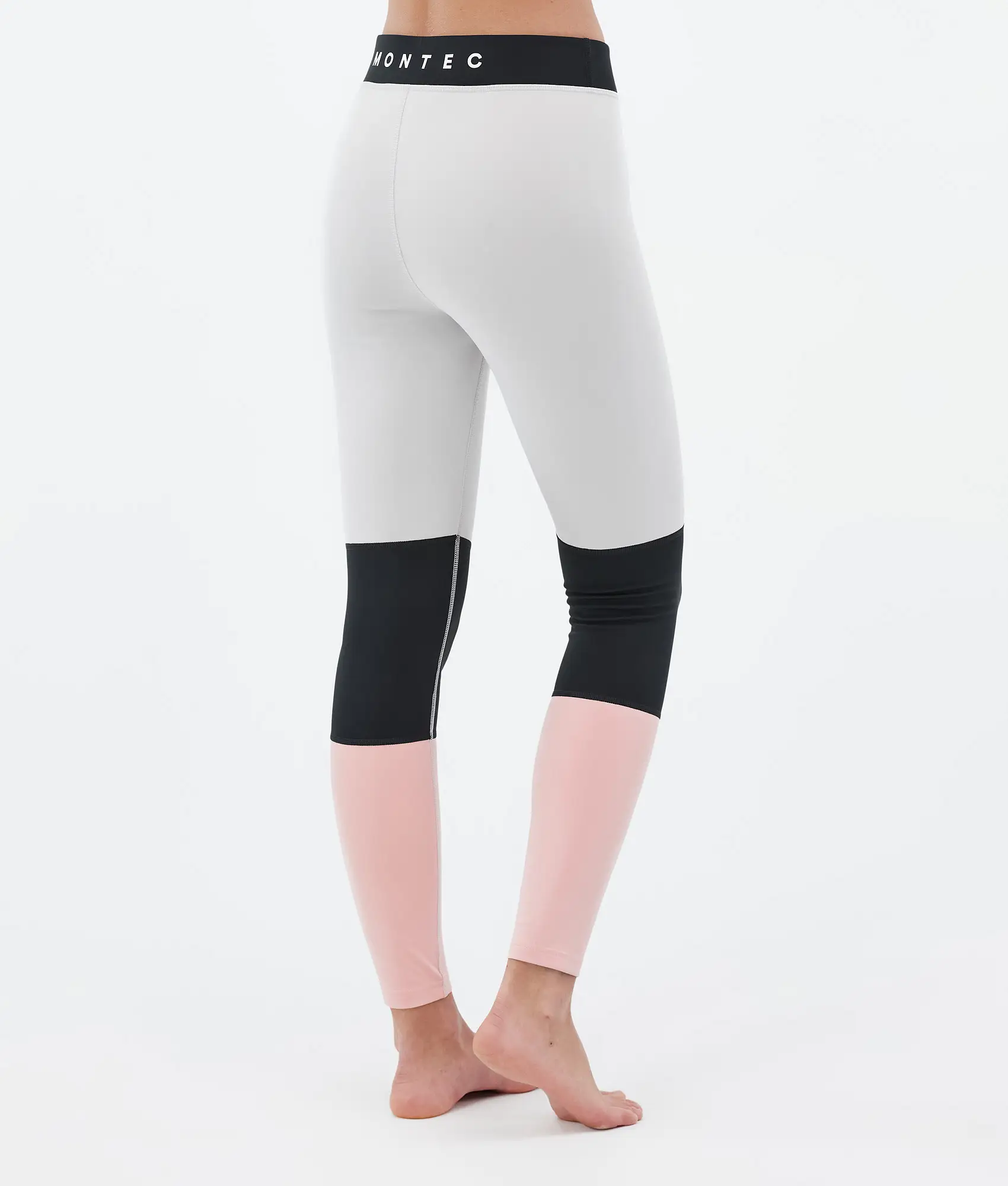 Alpha W Base Layer Pant Women Light Grey/Black/Soft Pink